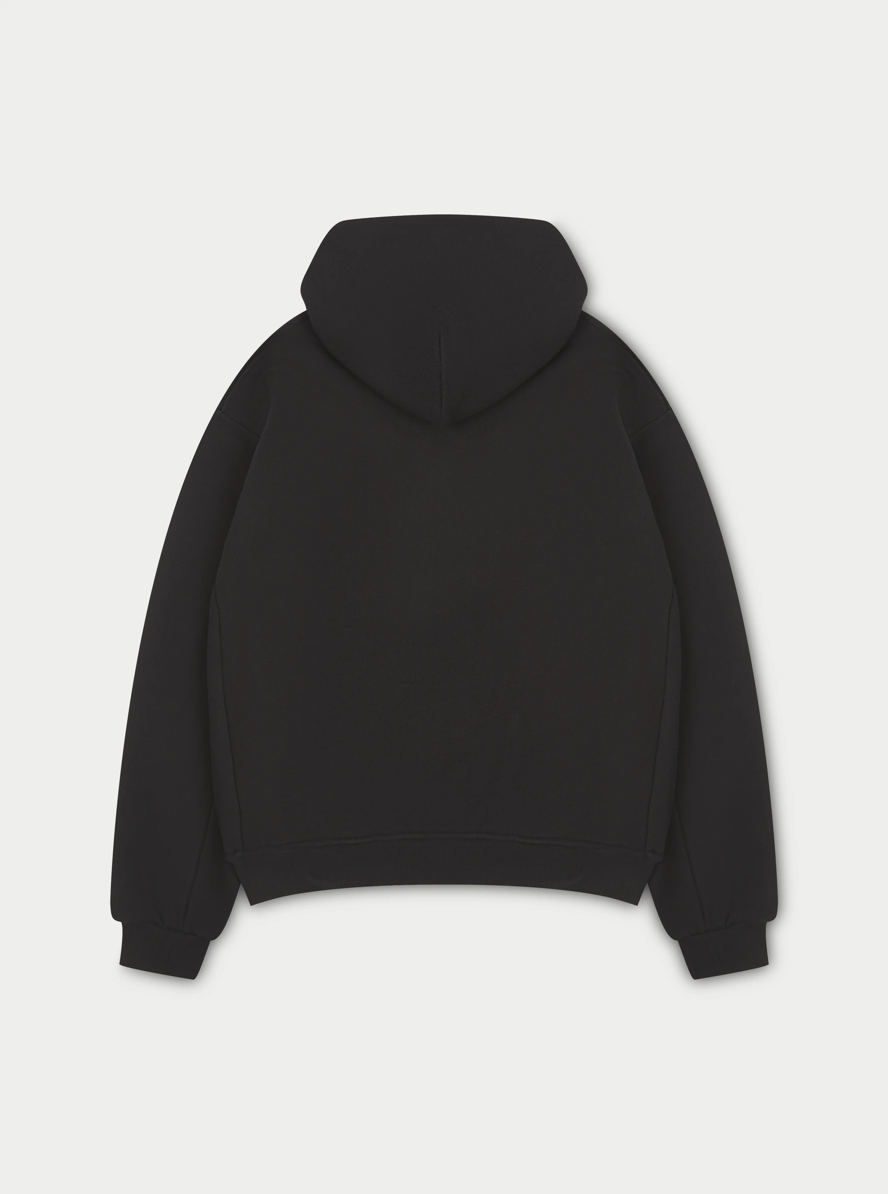 LAUNDERED CLASSICS ZIP THROUGH HOODIE - WASHED BLACK - Image 8