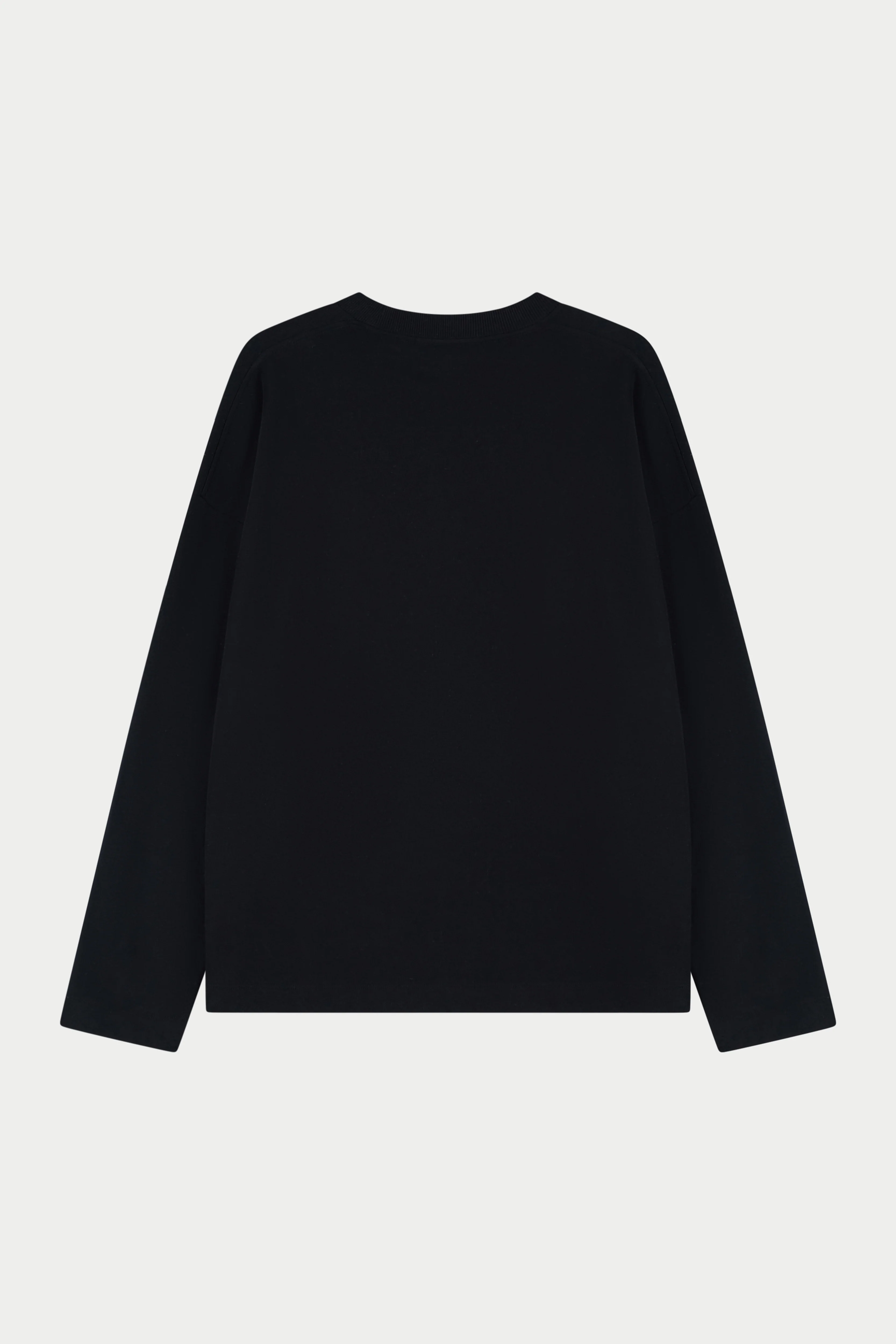 APPLIQUÉ EMBLEM LONG SLEEVE - BLACK - Image 7