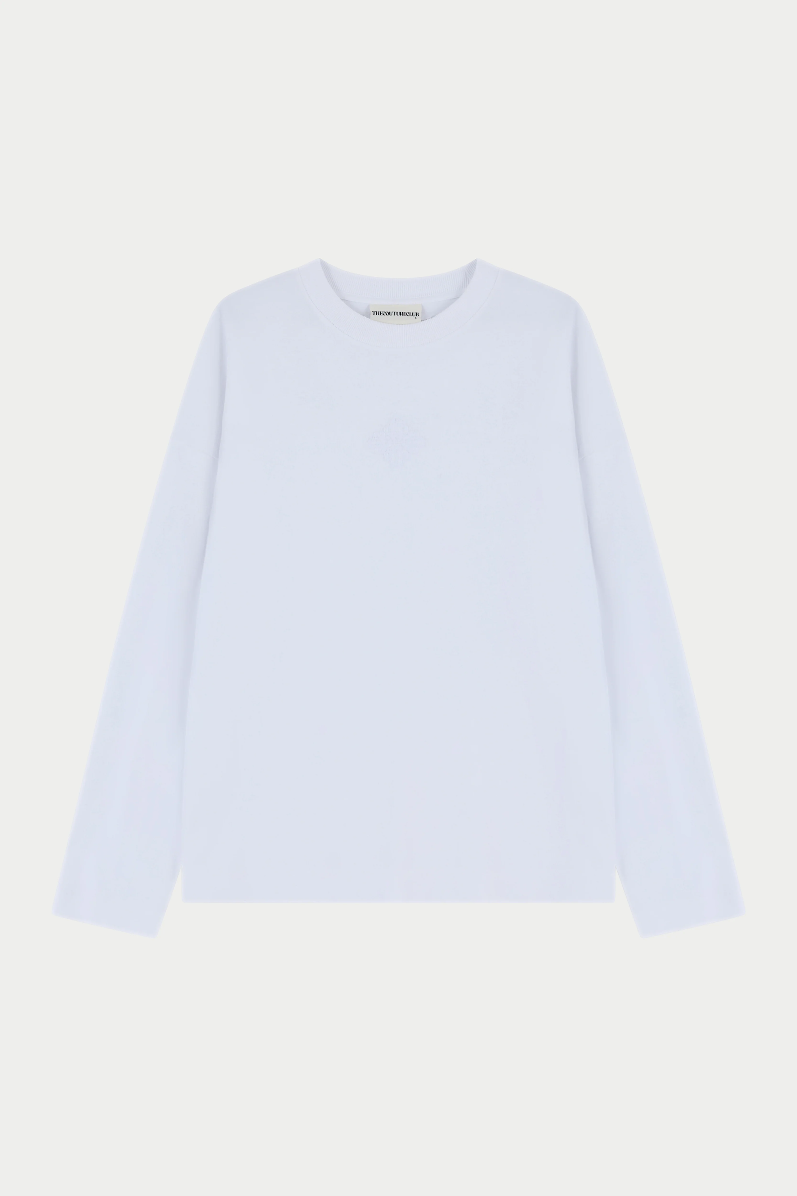 APPLIQUÉ EMBLEM LONG SLEEVE - WHITE