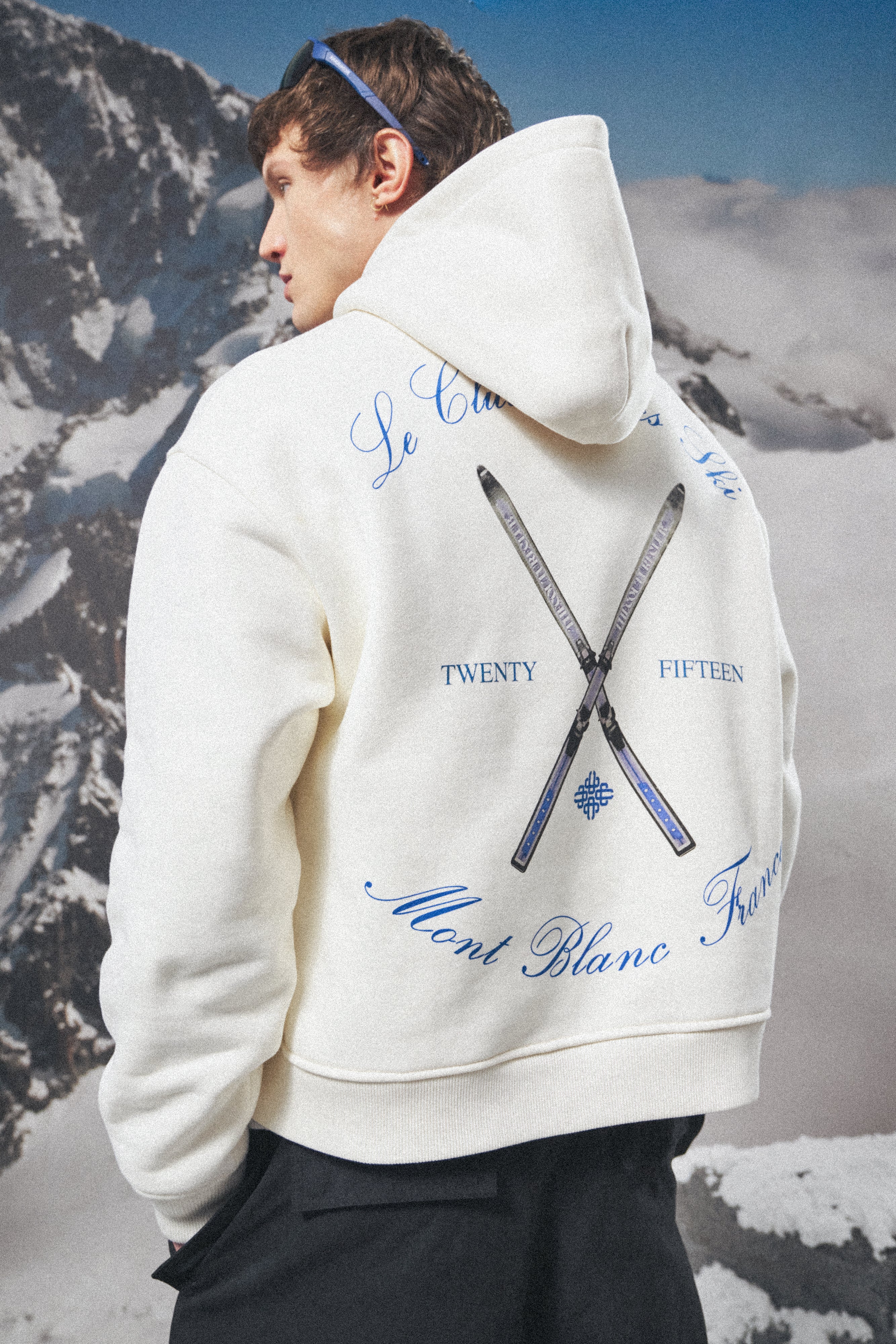 APRES SKI GRAPHIC HOODIE - OFF WHITE - Image 5