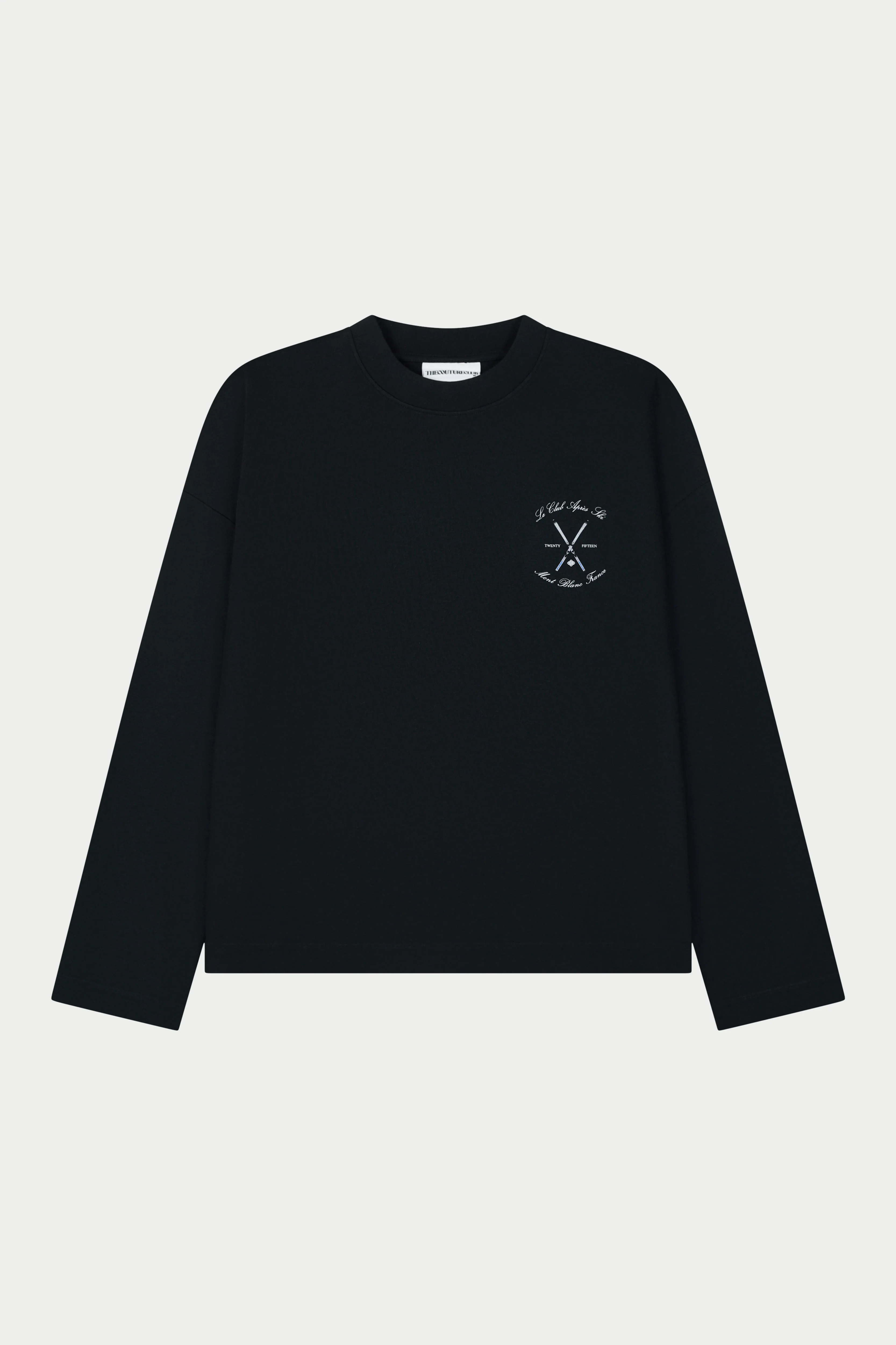 APRES SKI GRAPHIC LONG SLEEVE T-SHIRT - BLACK - Image 7