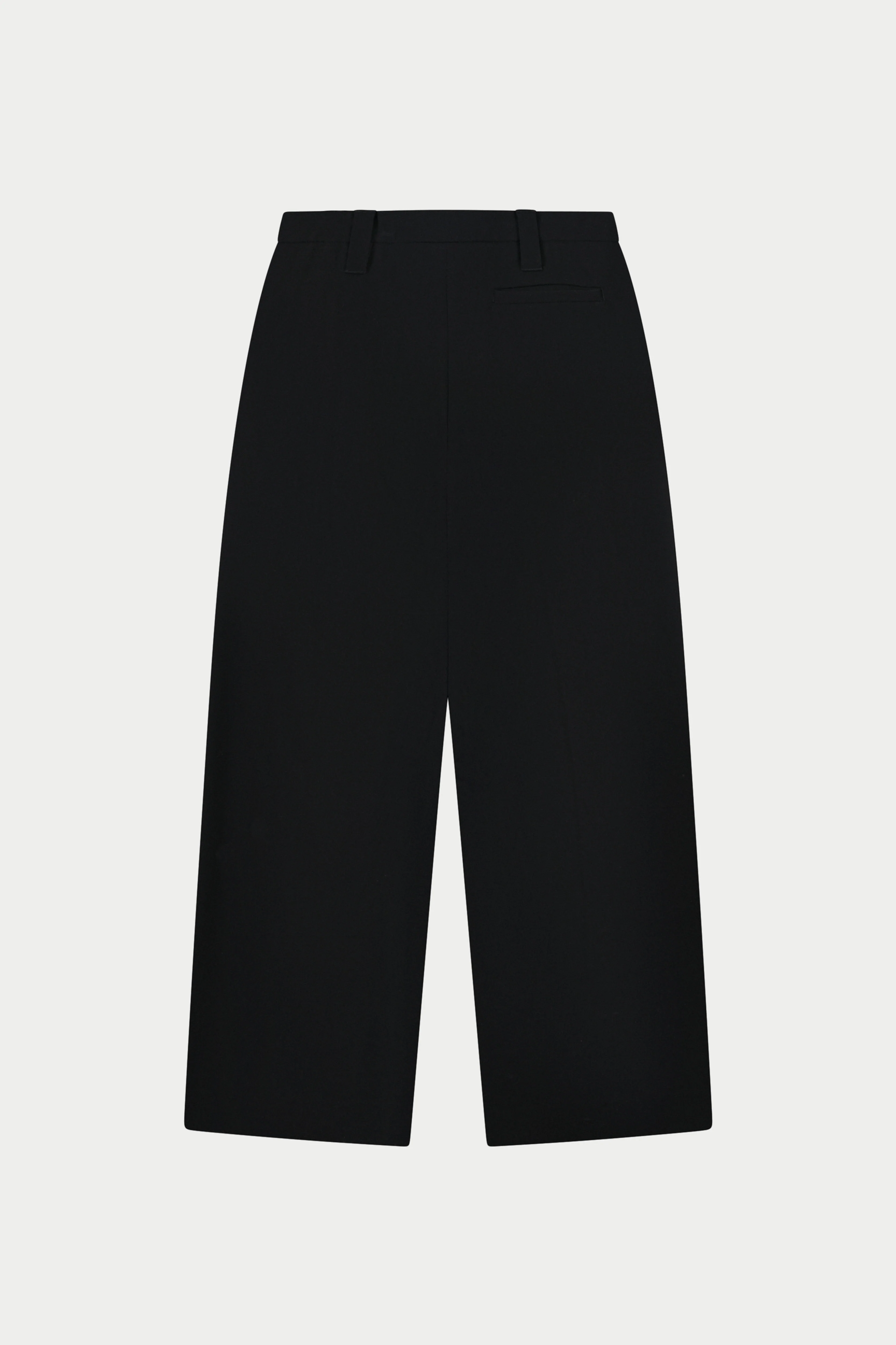 BARREL LEG TAILORED TROUSERS - BLACK - Image 7