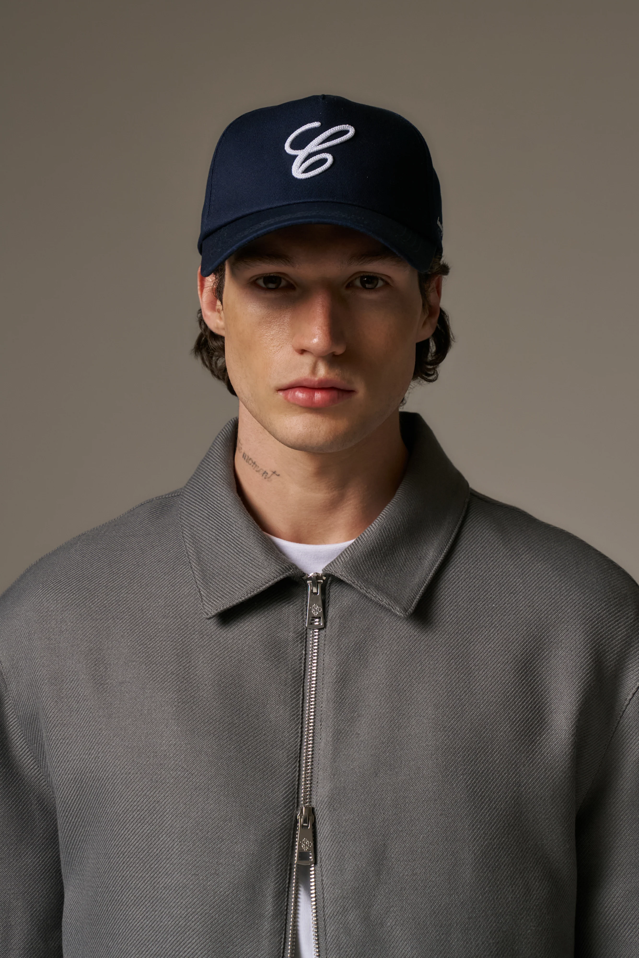 C SCRIPT CAP - NAVY - Image 2