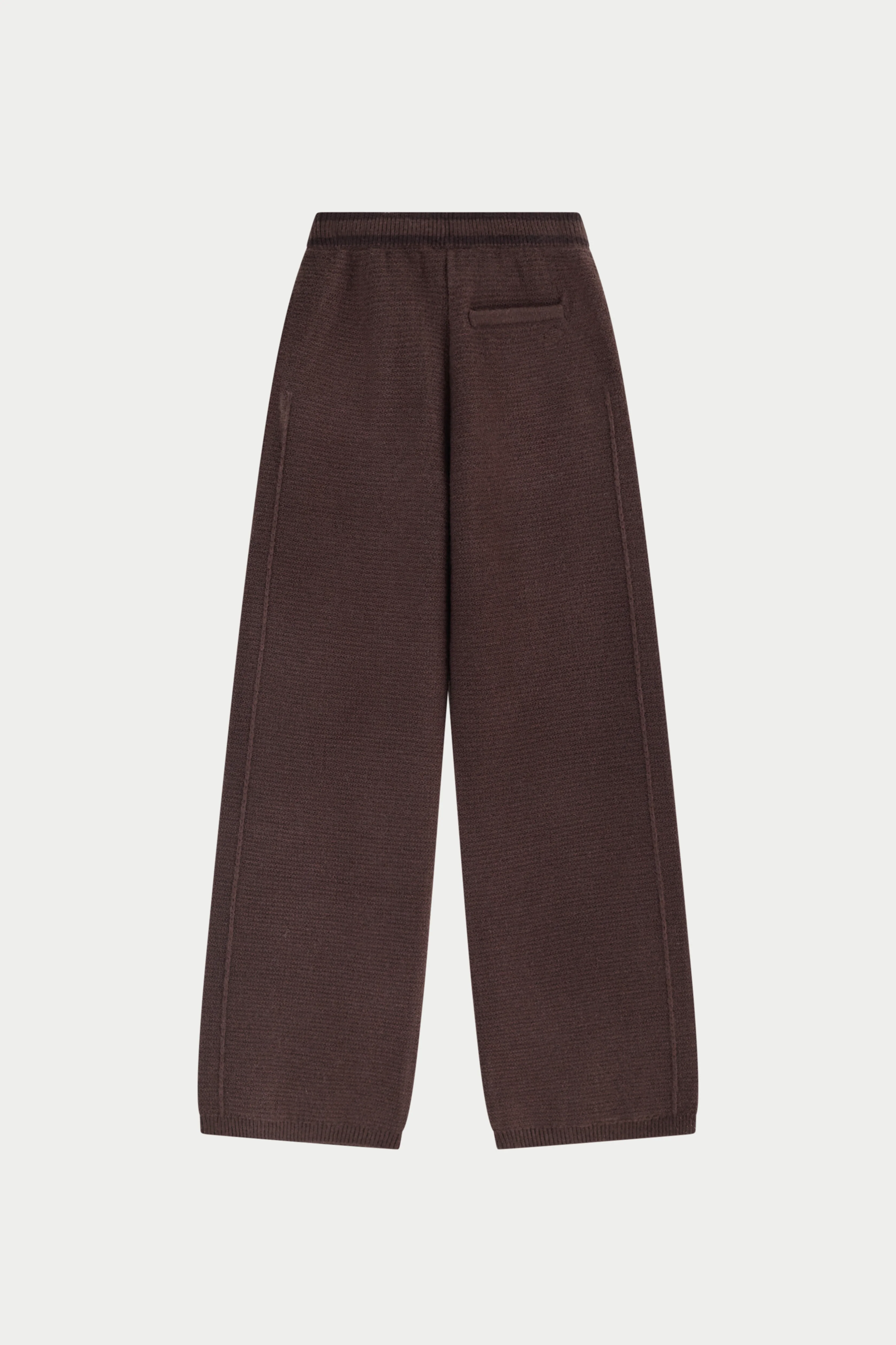 CONTRAST STRIPE KNITTED JOGGERS - CHOCOLATE - Image 8