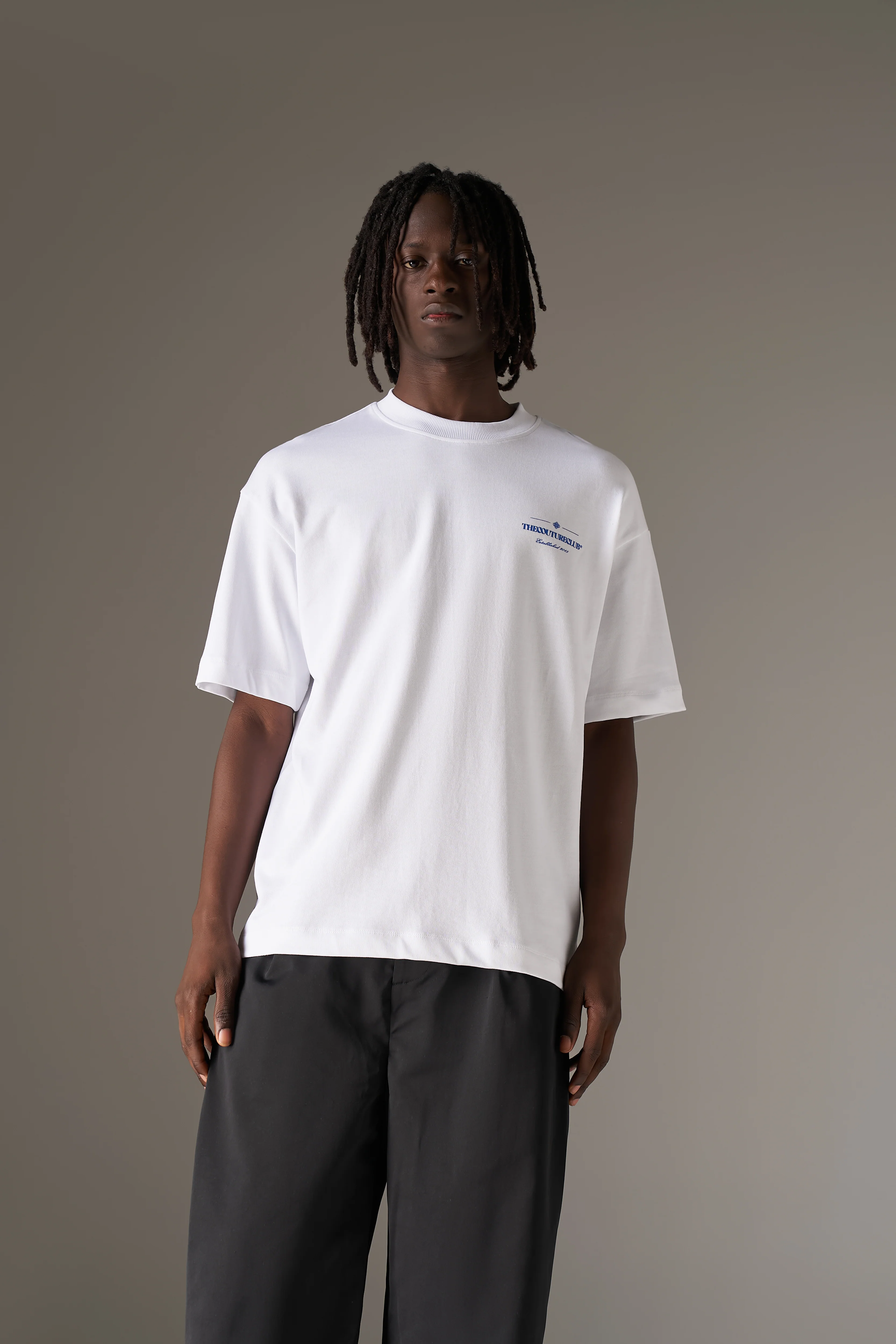 COPYRIGHT MULTI GRAPHIC T-SHIRT - COBALT - Image 4
