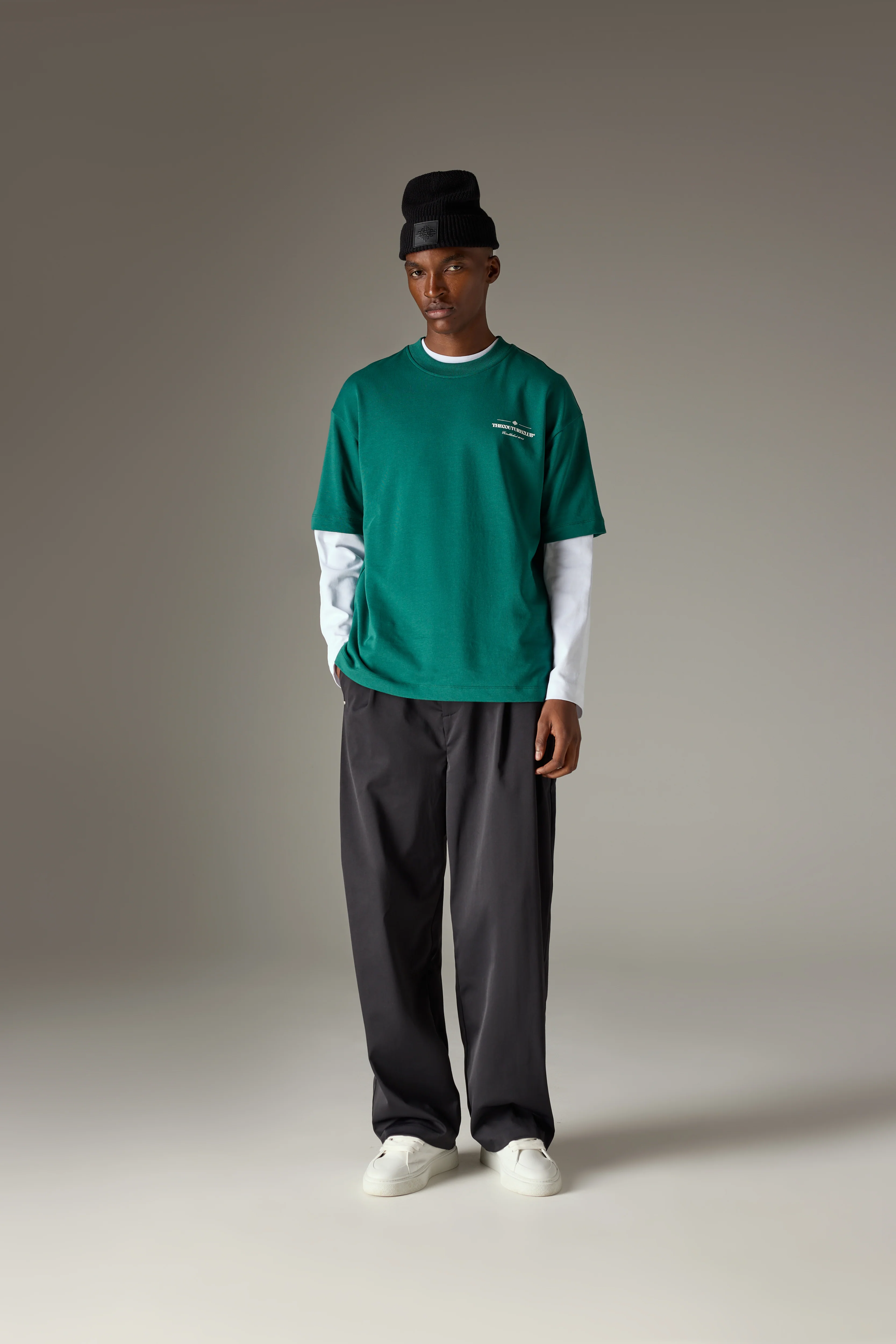 COPYRIGHT MULTI GRAPHIC T-SHIRT - FOREST GREEN - Image 3