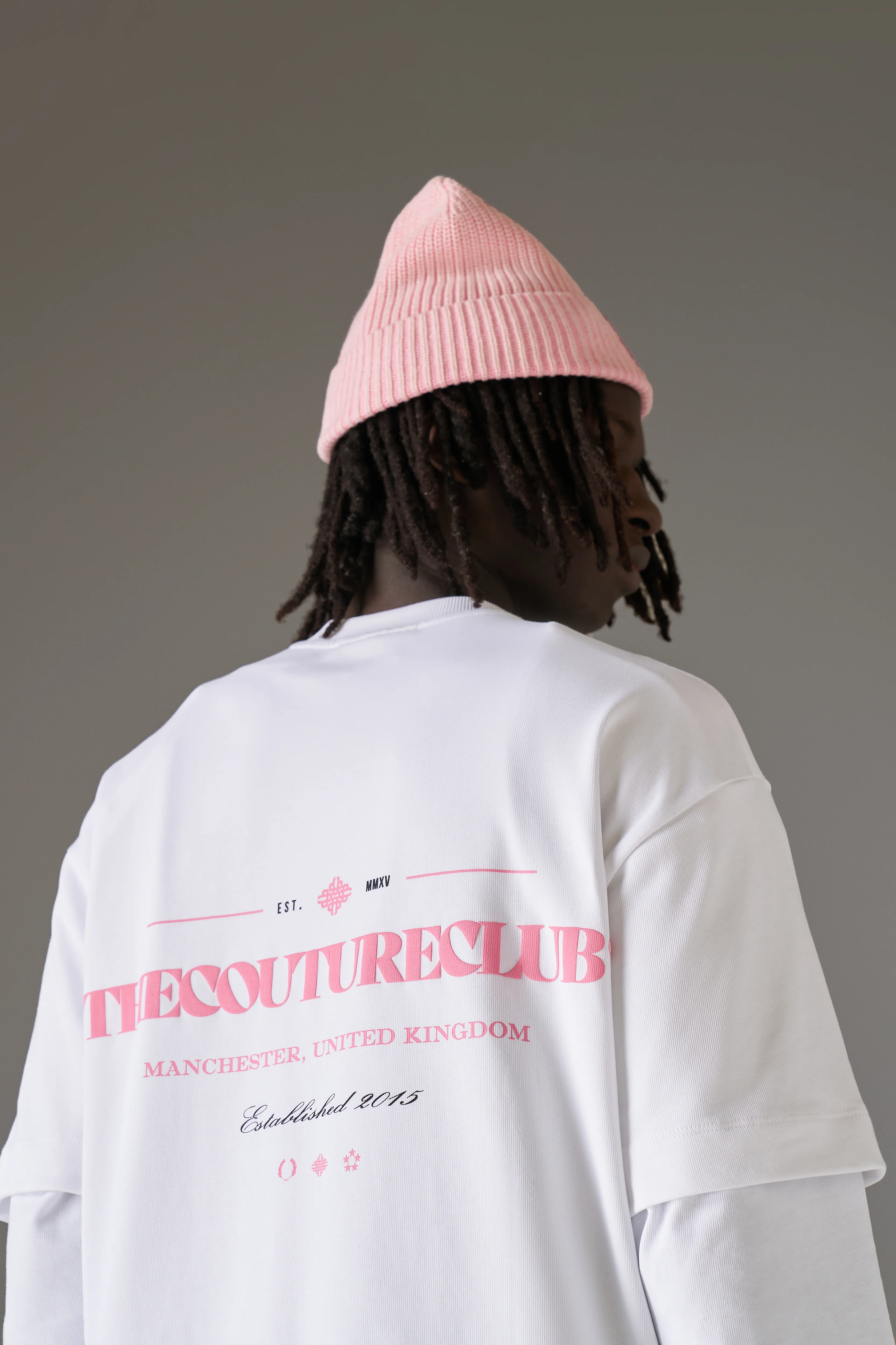 COPYRIGHT MULTI GRAPHIC T-SHIRT - PINK - Image 5