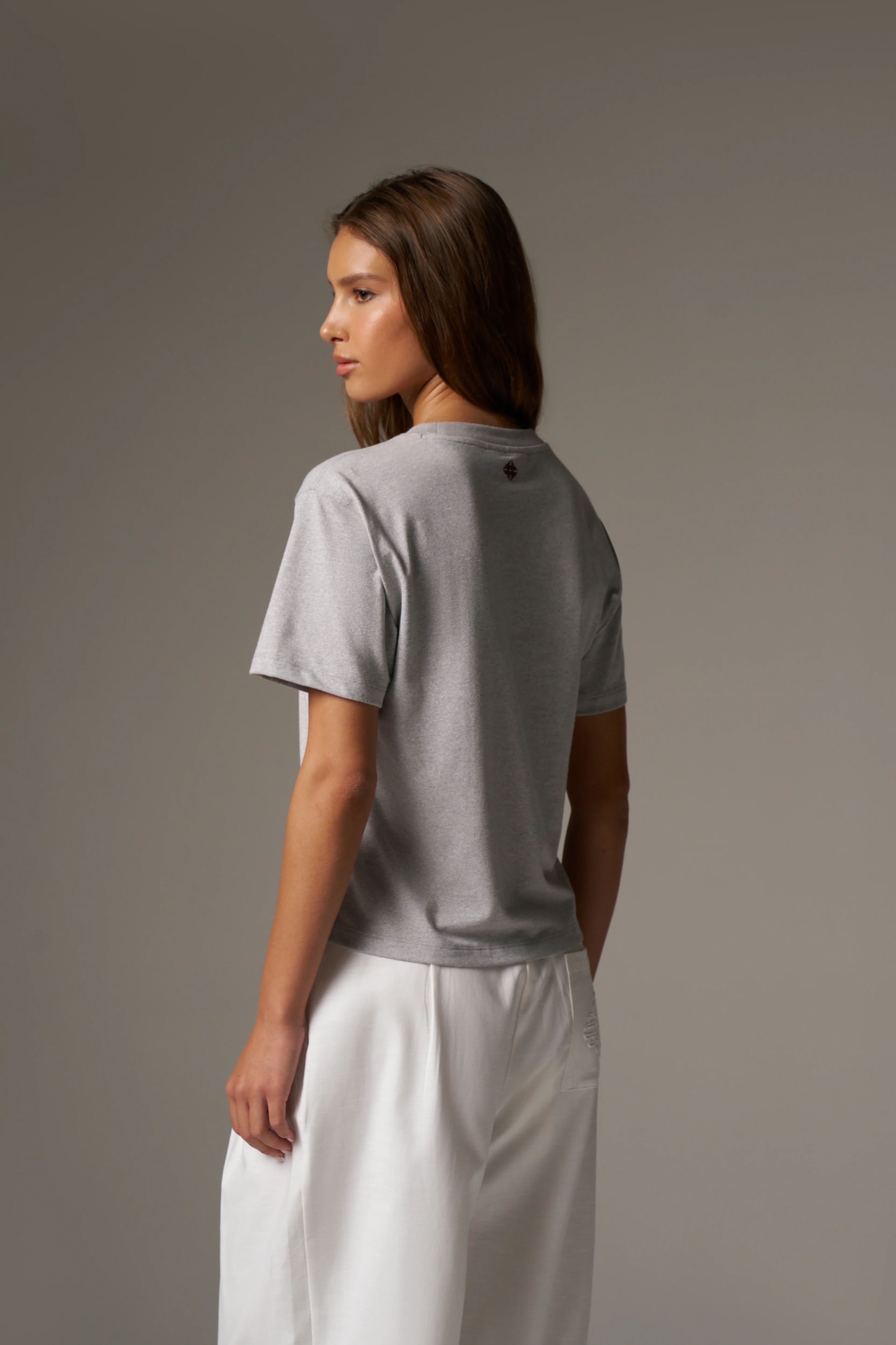 CTRE LIGHTWEIGHT BABY TEE - GREY MARL - Image 7