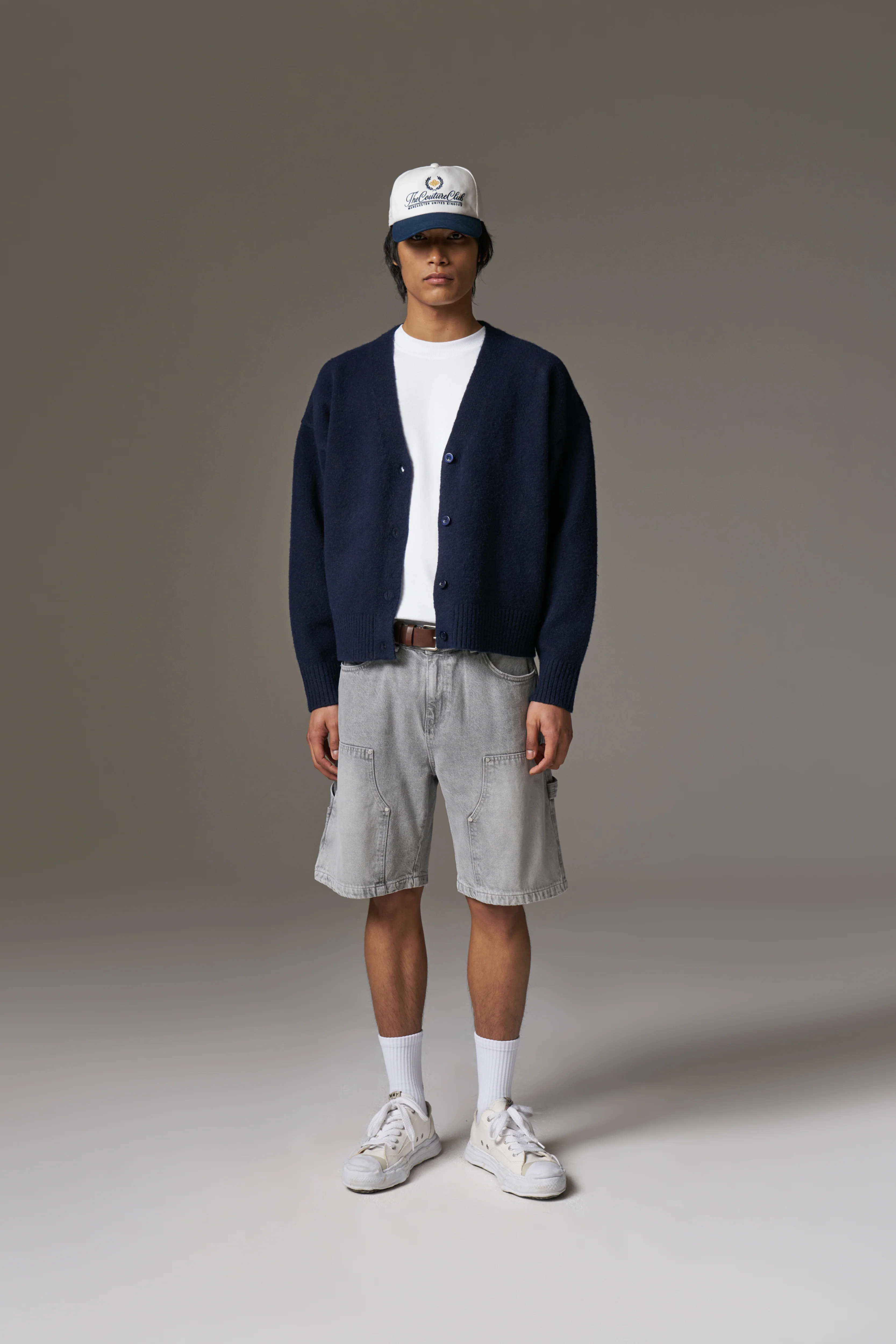 DENIM CARPENTER SHORTS - GREY WASH - Image 3