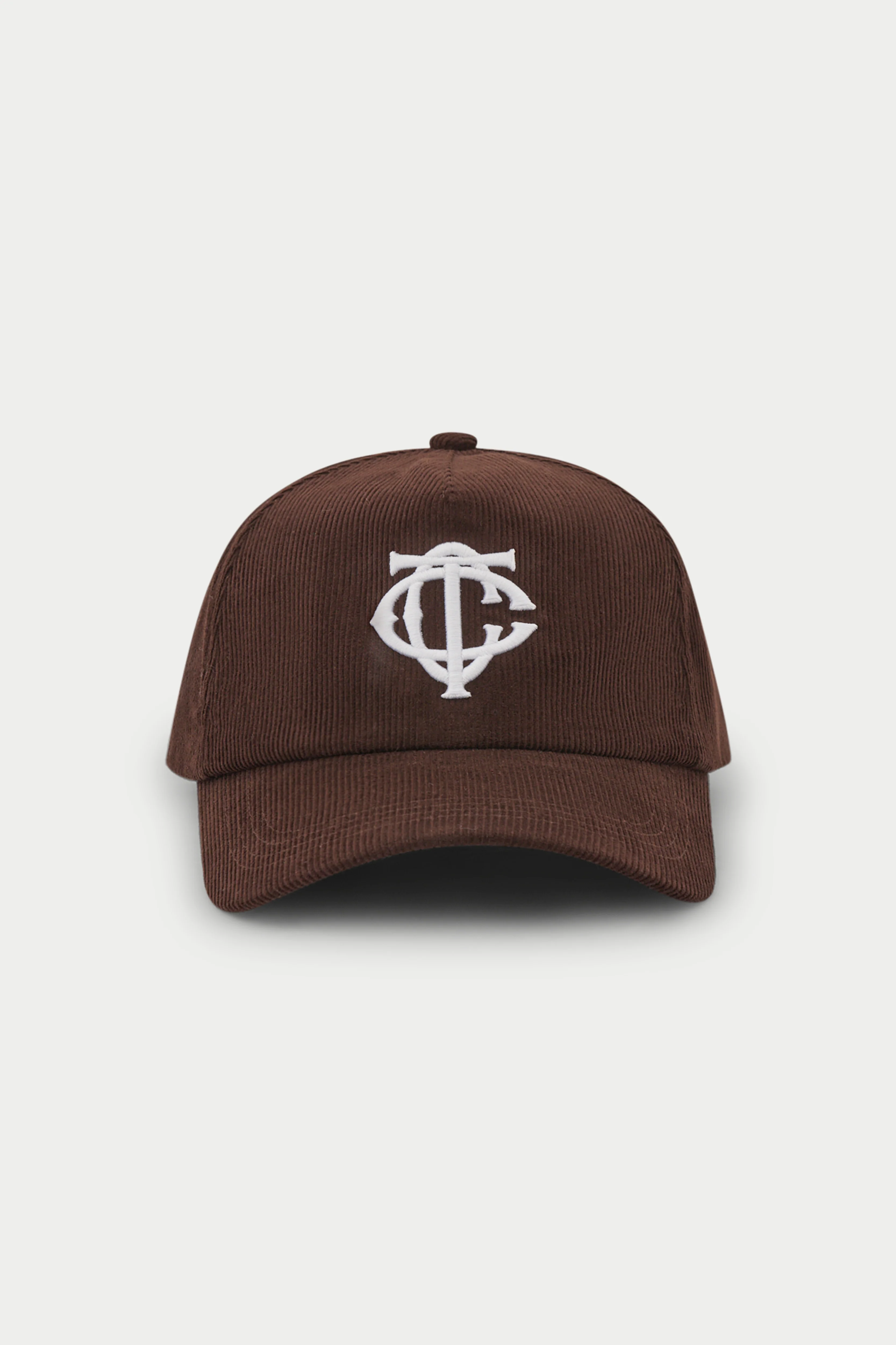 MONOGRAM CORD CAP - BROWN