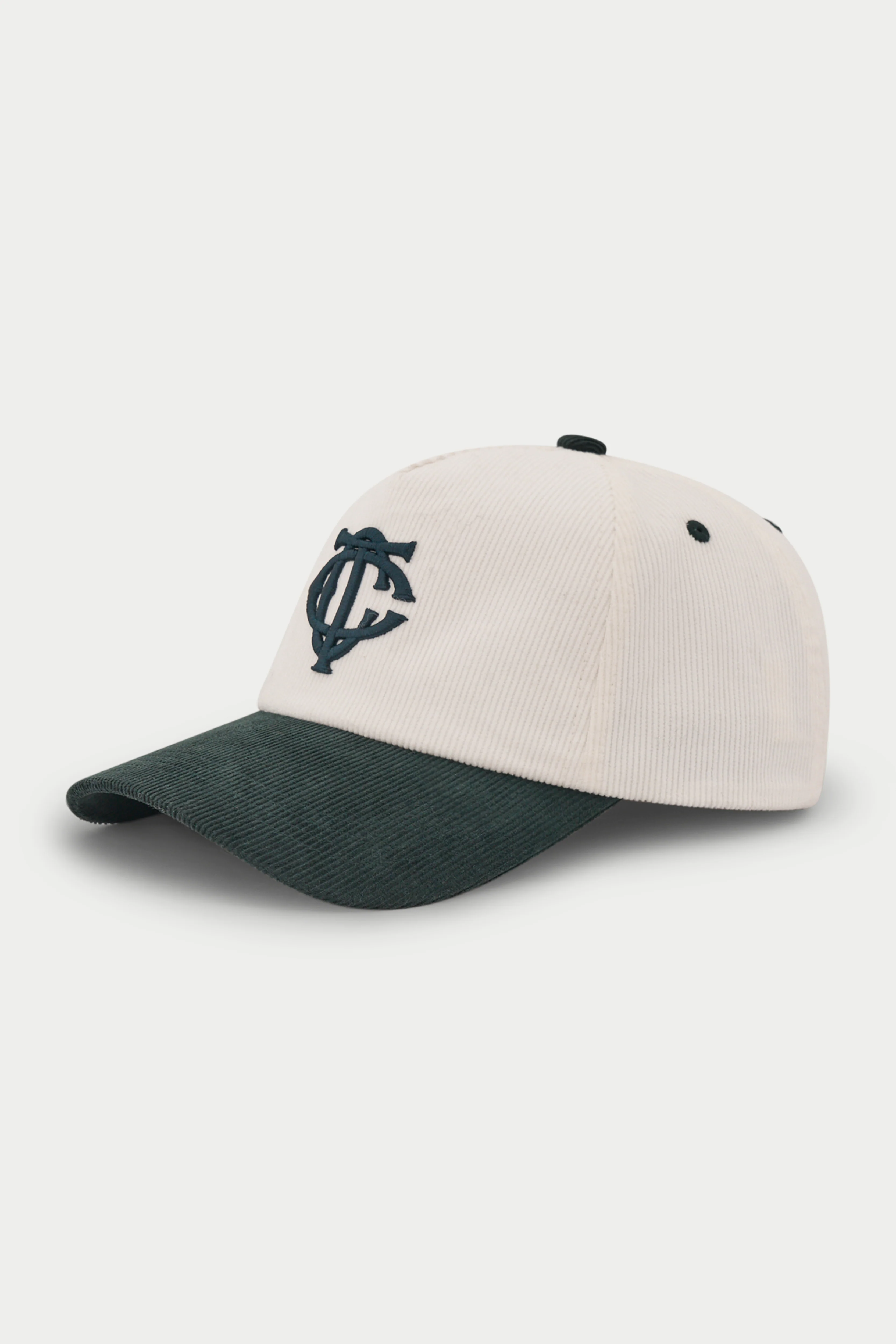 MONOGRAM CORD CAP - FOREST GREEN - Image 4