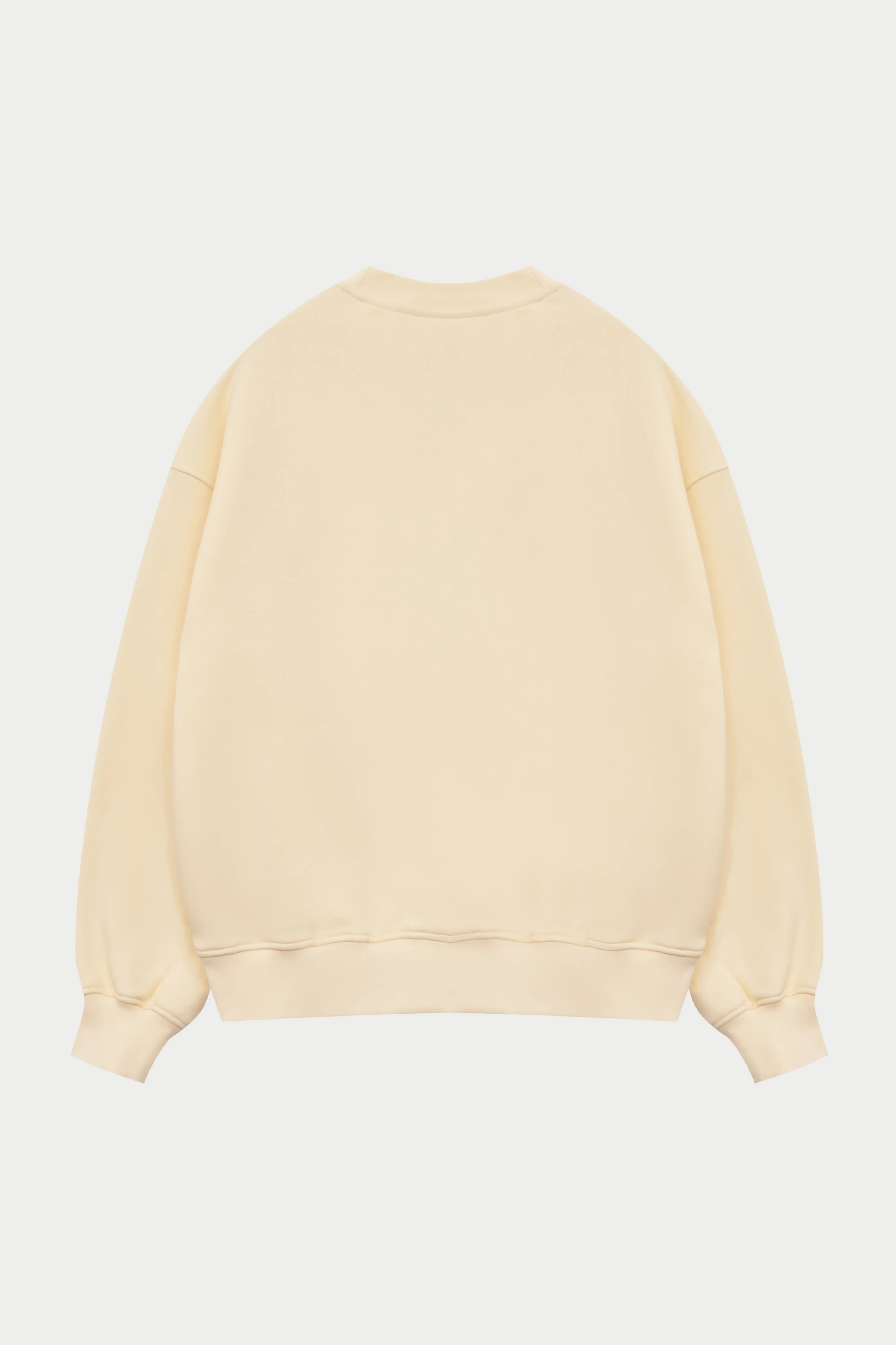 EMBLEM EMBROIDERED SWEATSHIRT - BUTTERMILK - Image 9