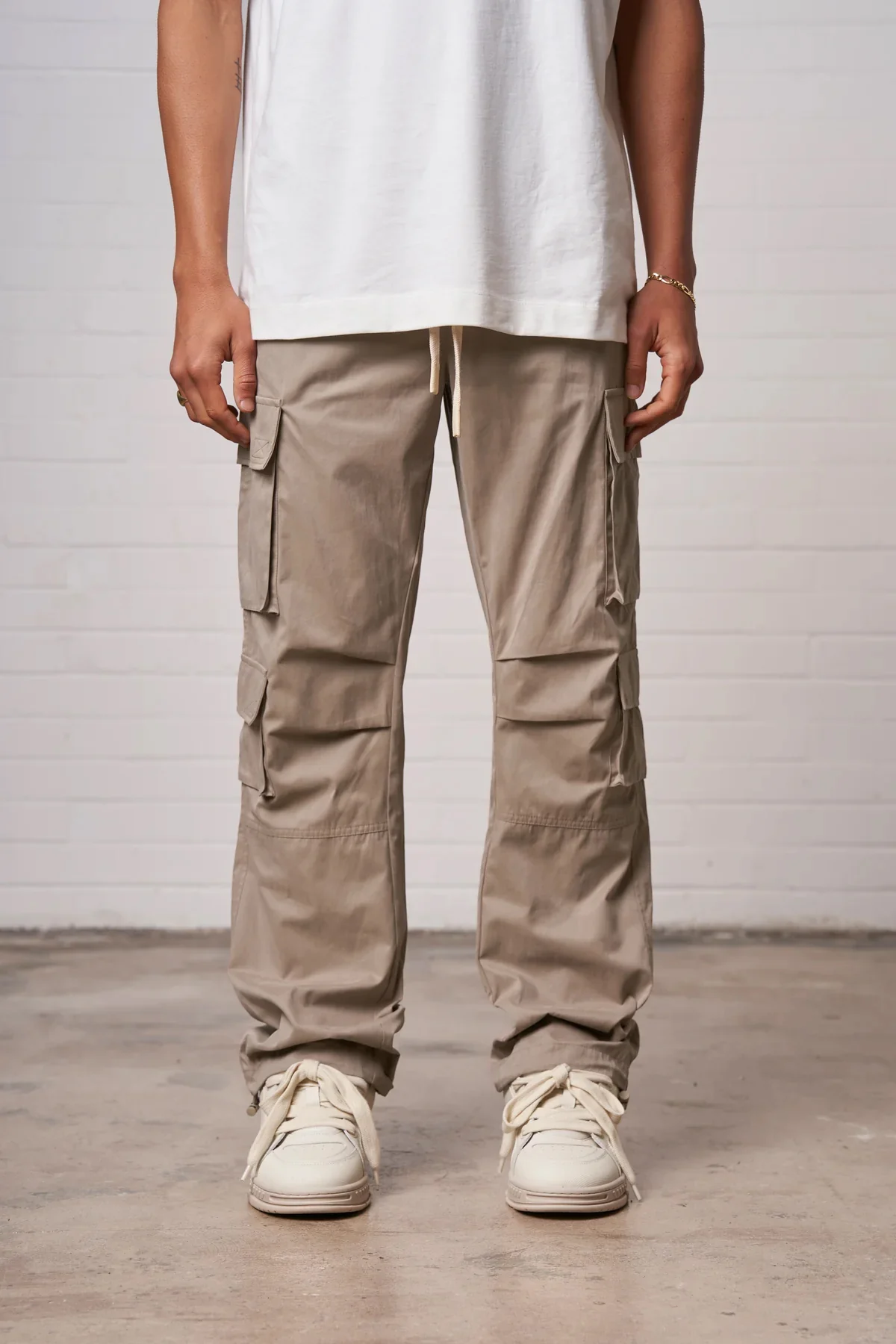 ESSENTIALS CARGO PANT - BEIGE - Image 5