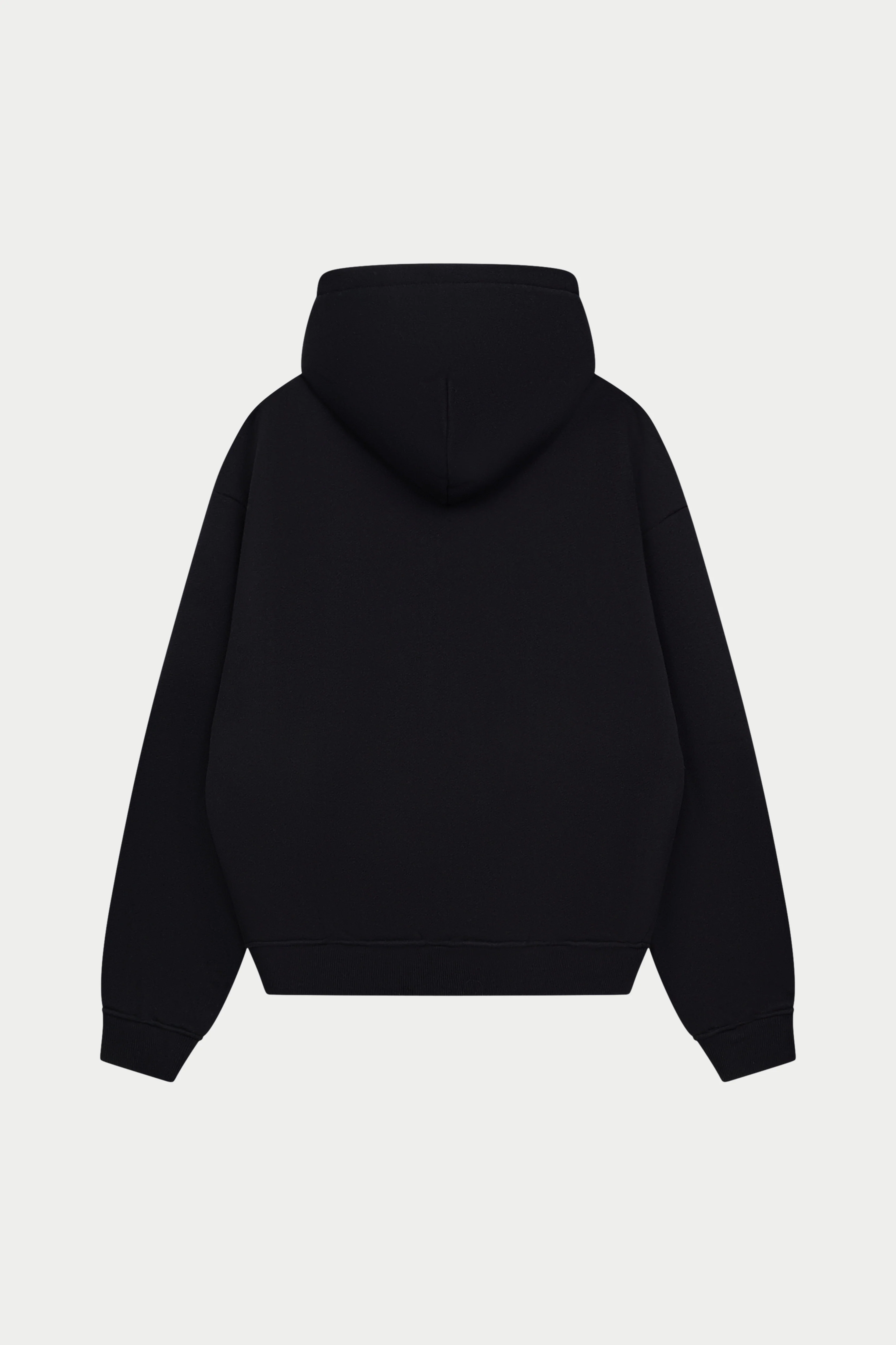 HEAVYWEIGHT MONOGRAM APPLIQUE EMBLEM ZIP THROUGH - BLACK - Image 6