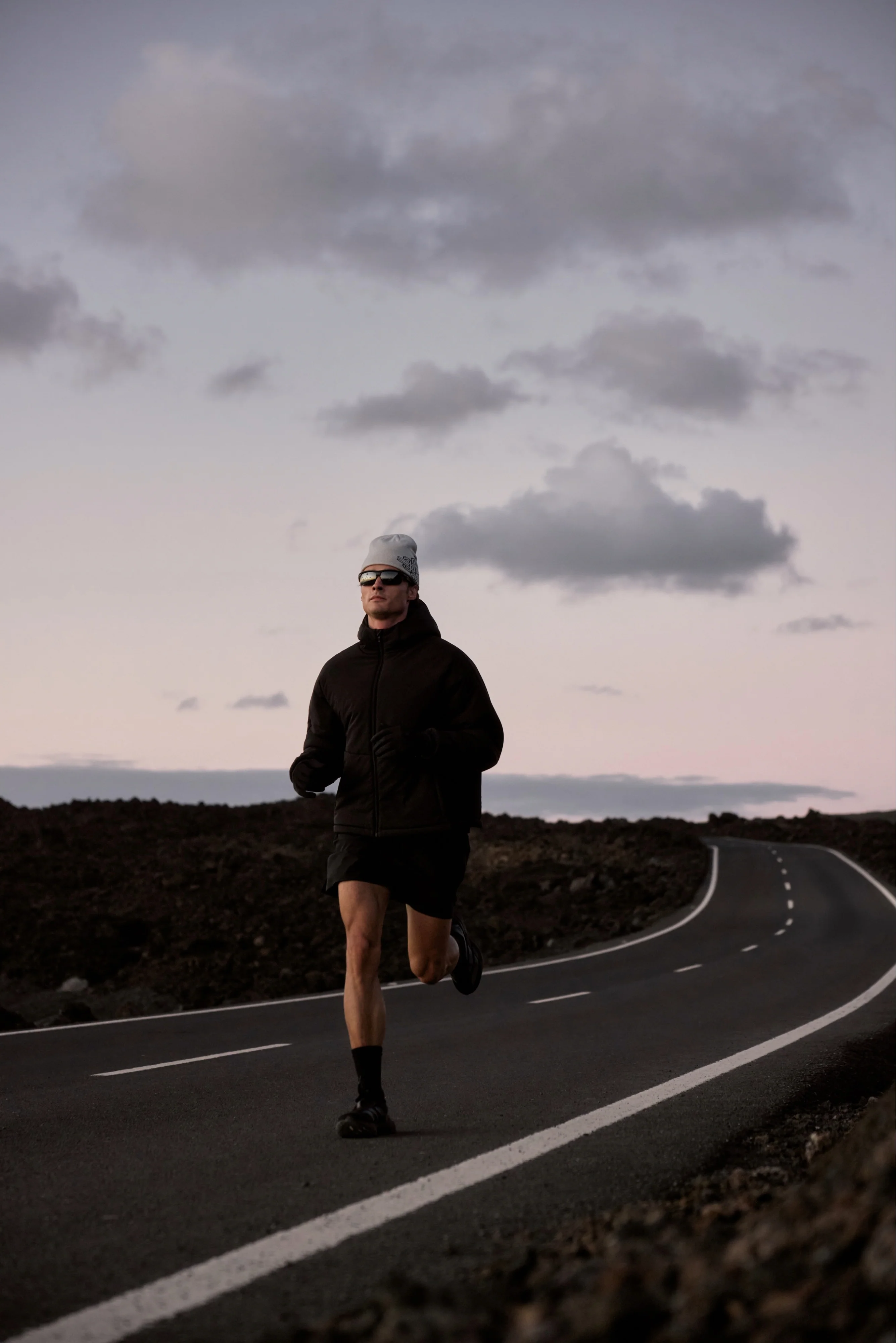 INSULATED WARM UP JACKET - BLACK - Image 3