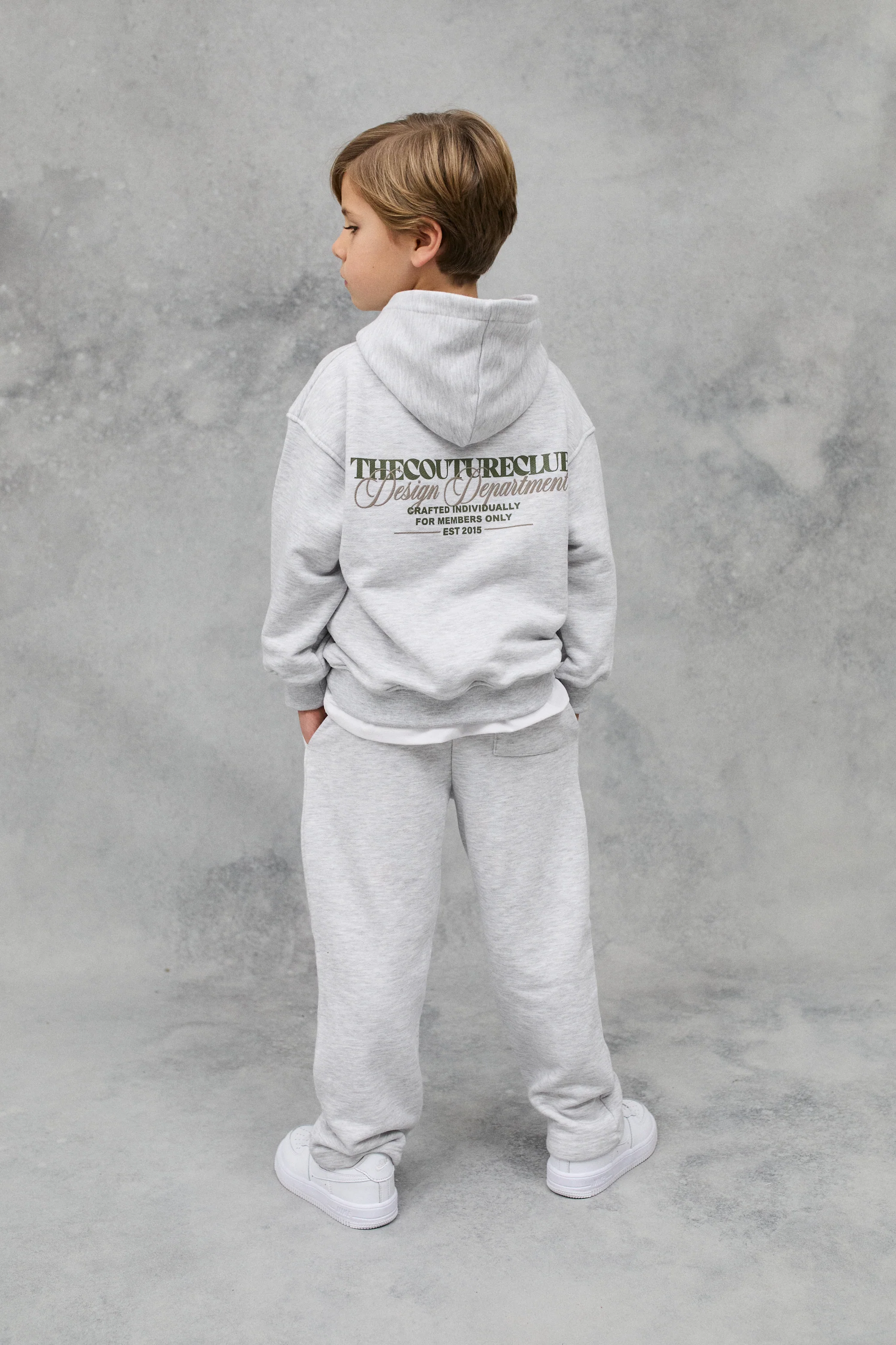 JNR DESIGN DEPARTMENT GRAPHIC HOODIE - GREY MARL - Image 4