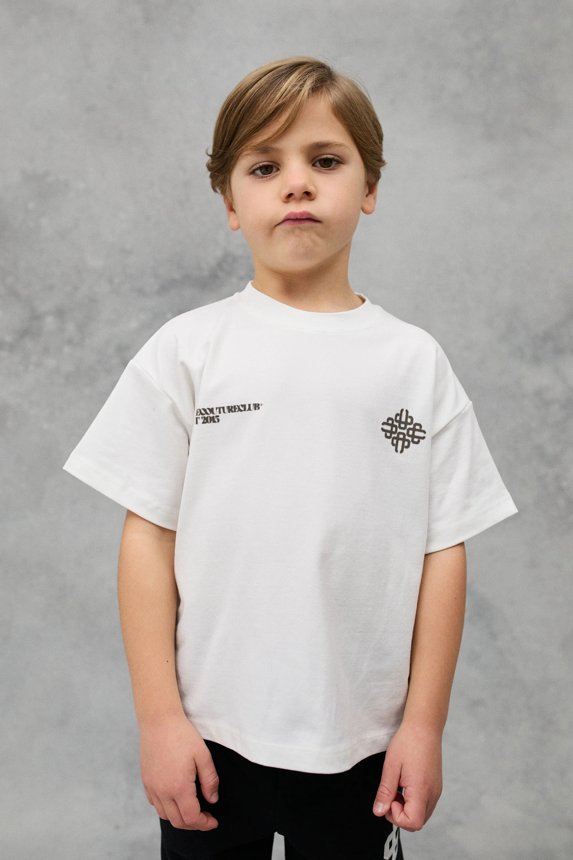 KIDS BLURRED GRAPHIC EMBLEM T-SHIRT - OFF WHITE - Image 3