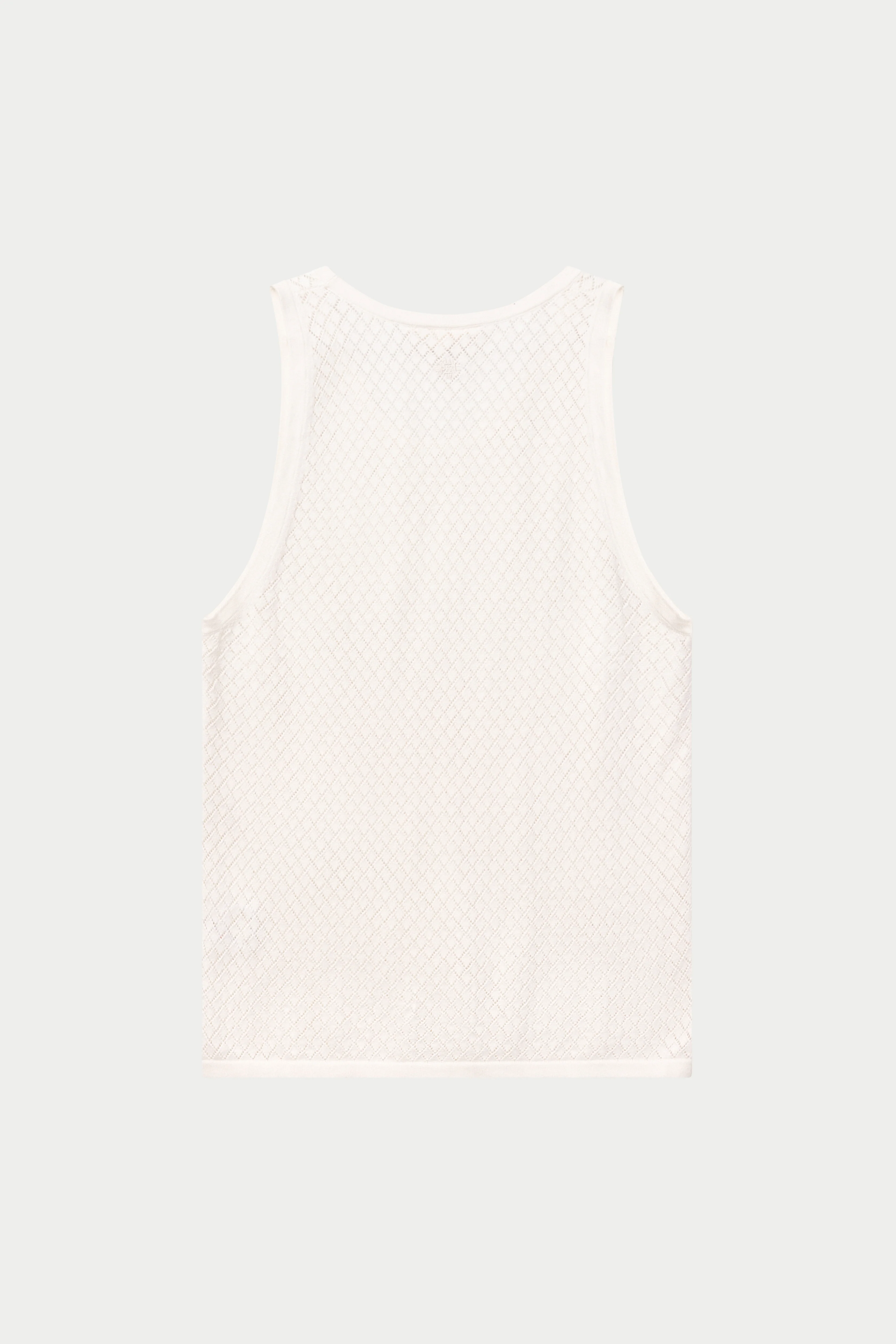 KNITTED VEST - WHITE - Image 10