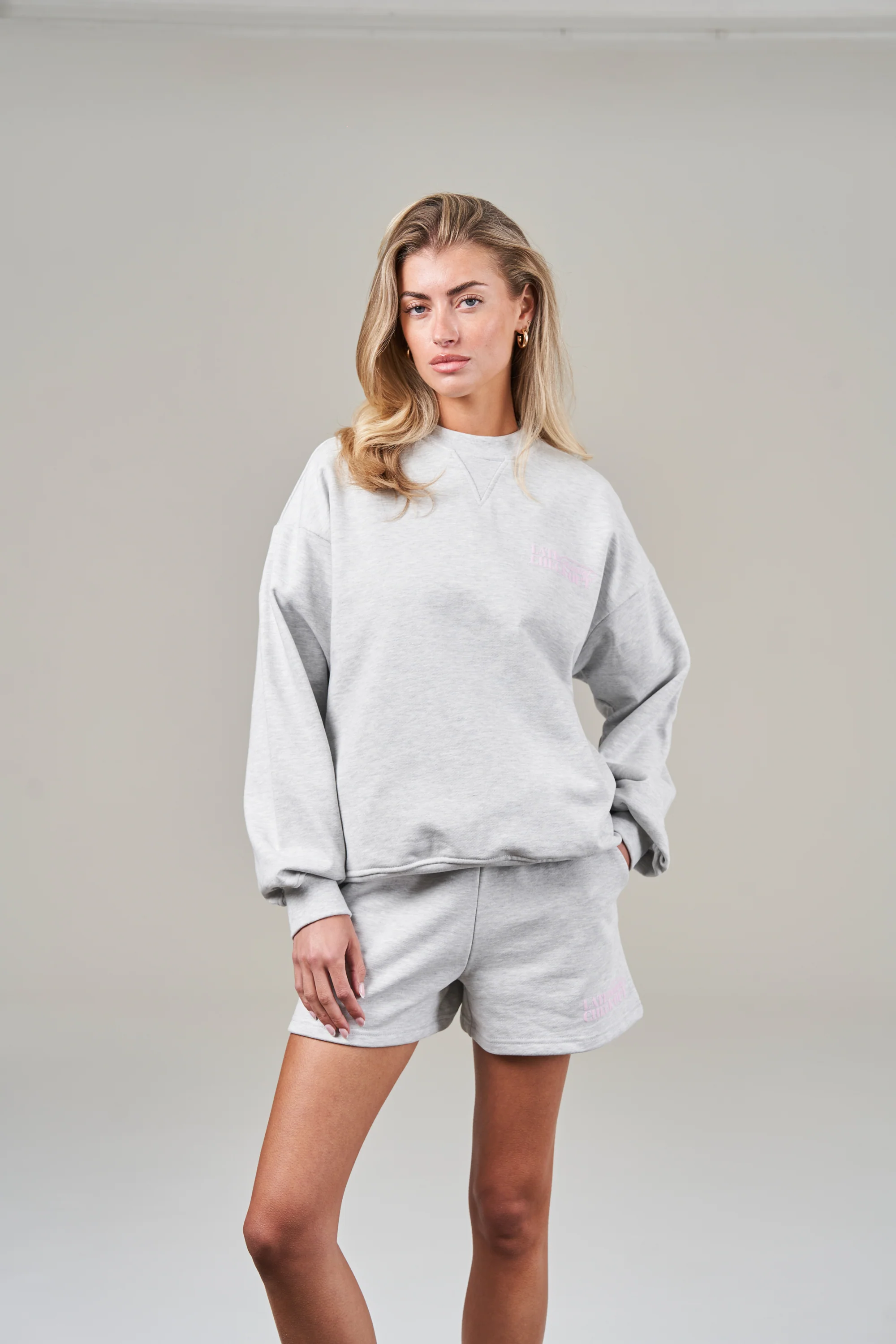 LATE CHECKOUT SHORTS - GREY MARL - Image 6