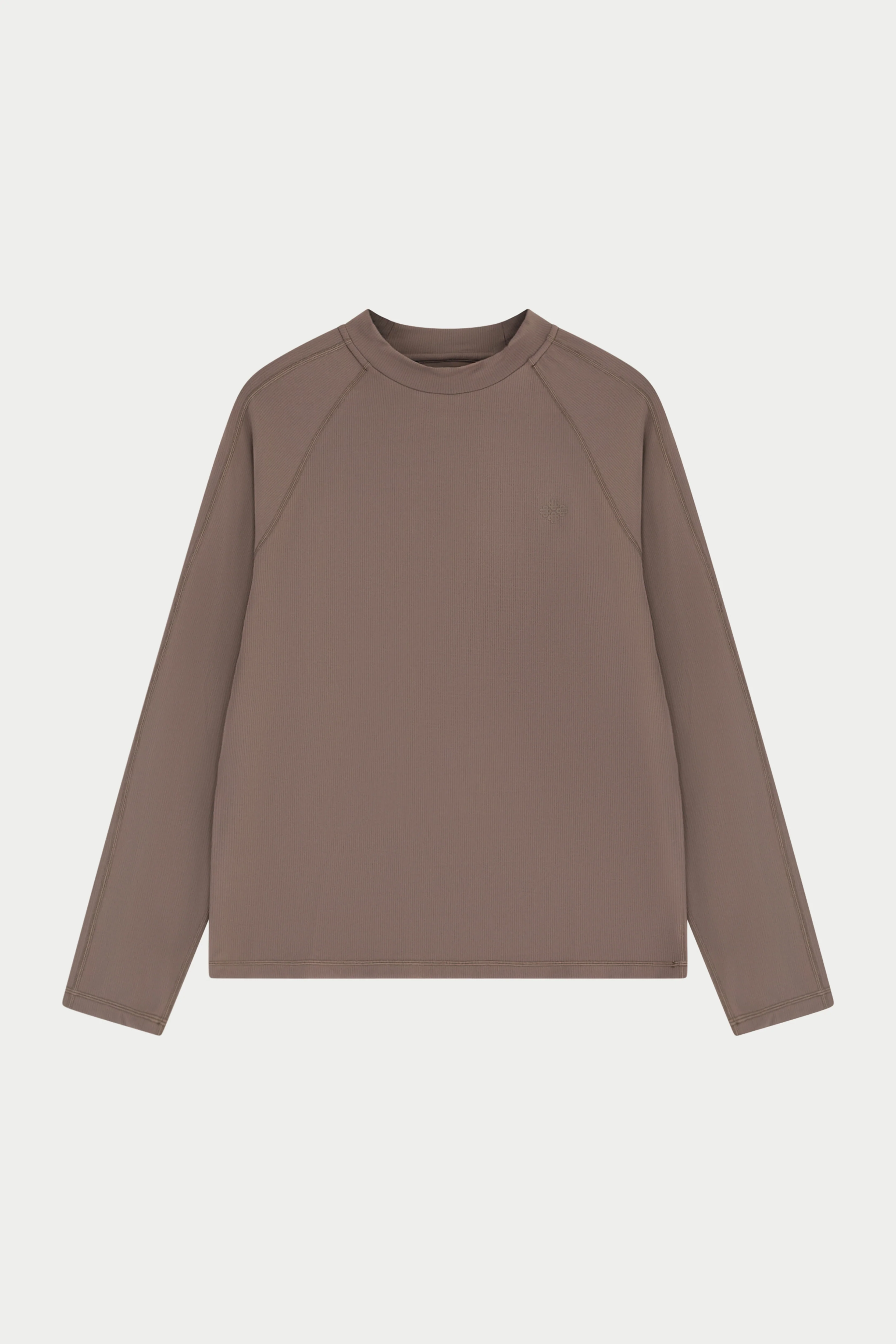 LONG SLEEVE TRAINING TOP - BROWN
