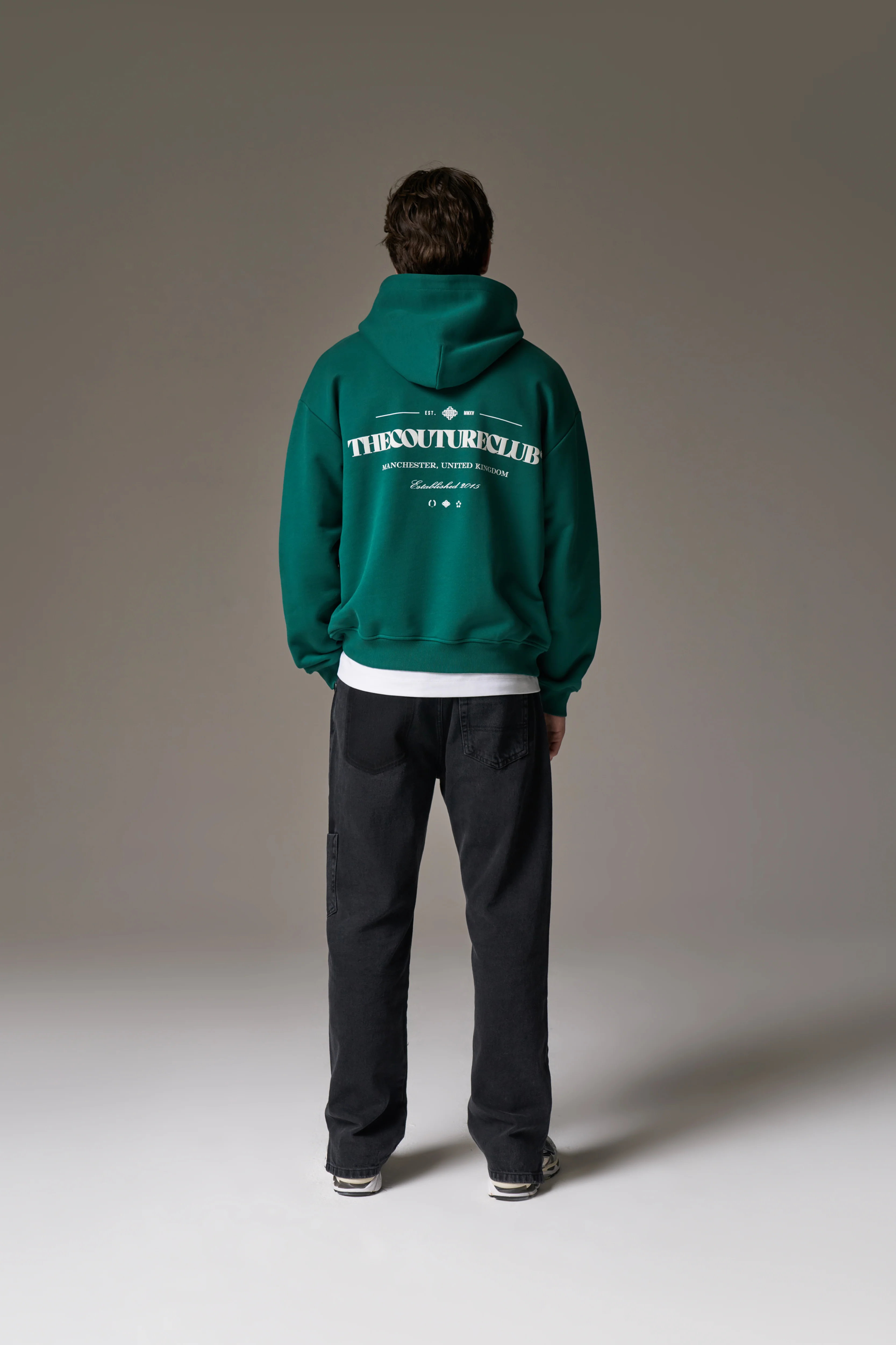 COPYRIGHT MULTI GRAPHIC HOODIE - GREEN - Image 5