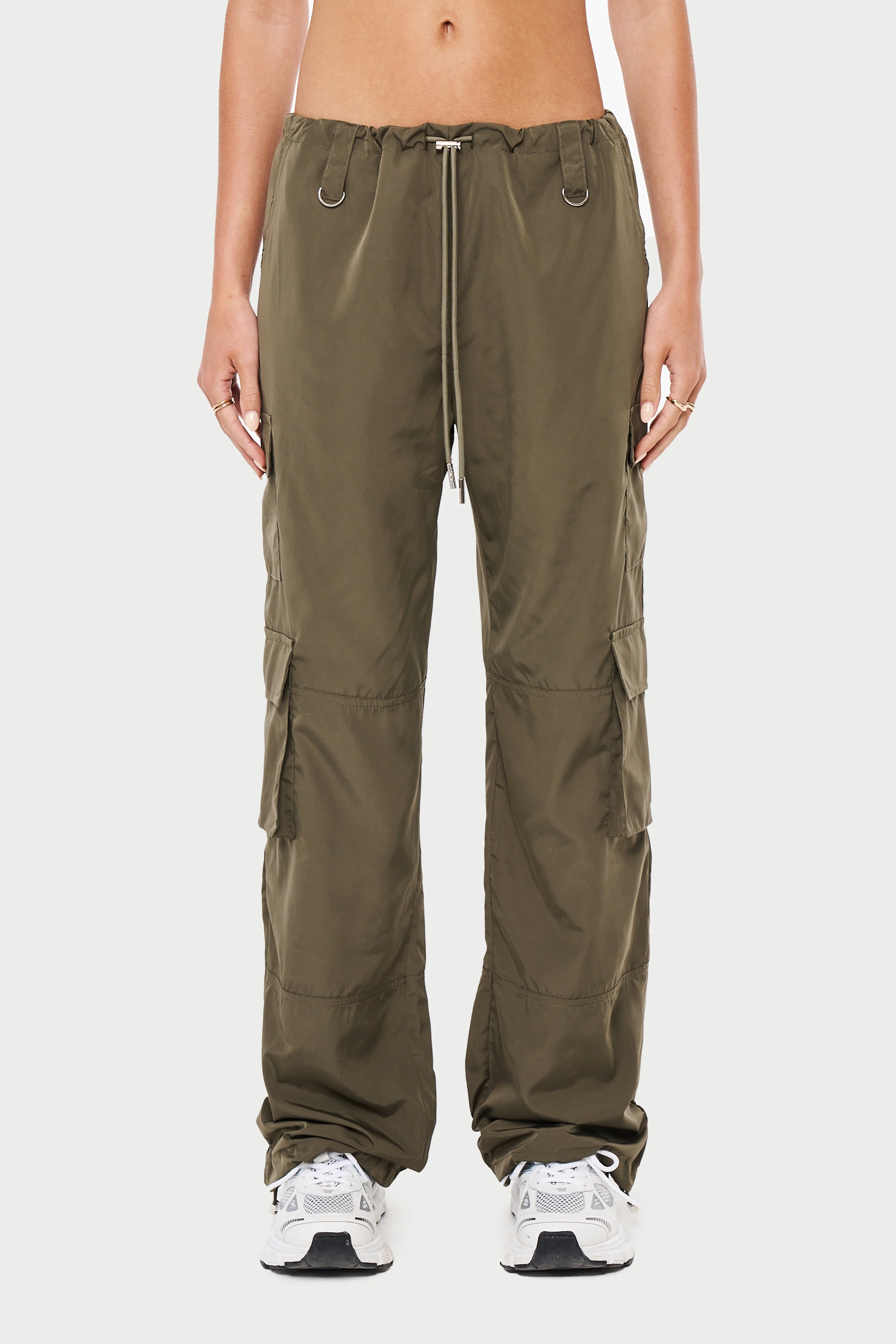 MULTI POCKET OVERSIZED CARGOS - KHAKI - Image 4