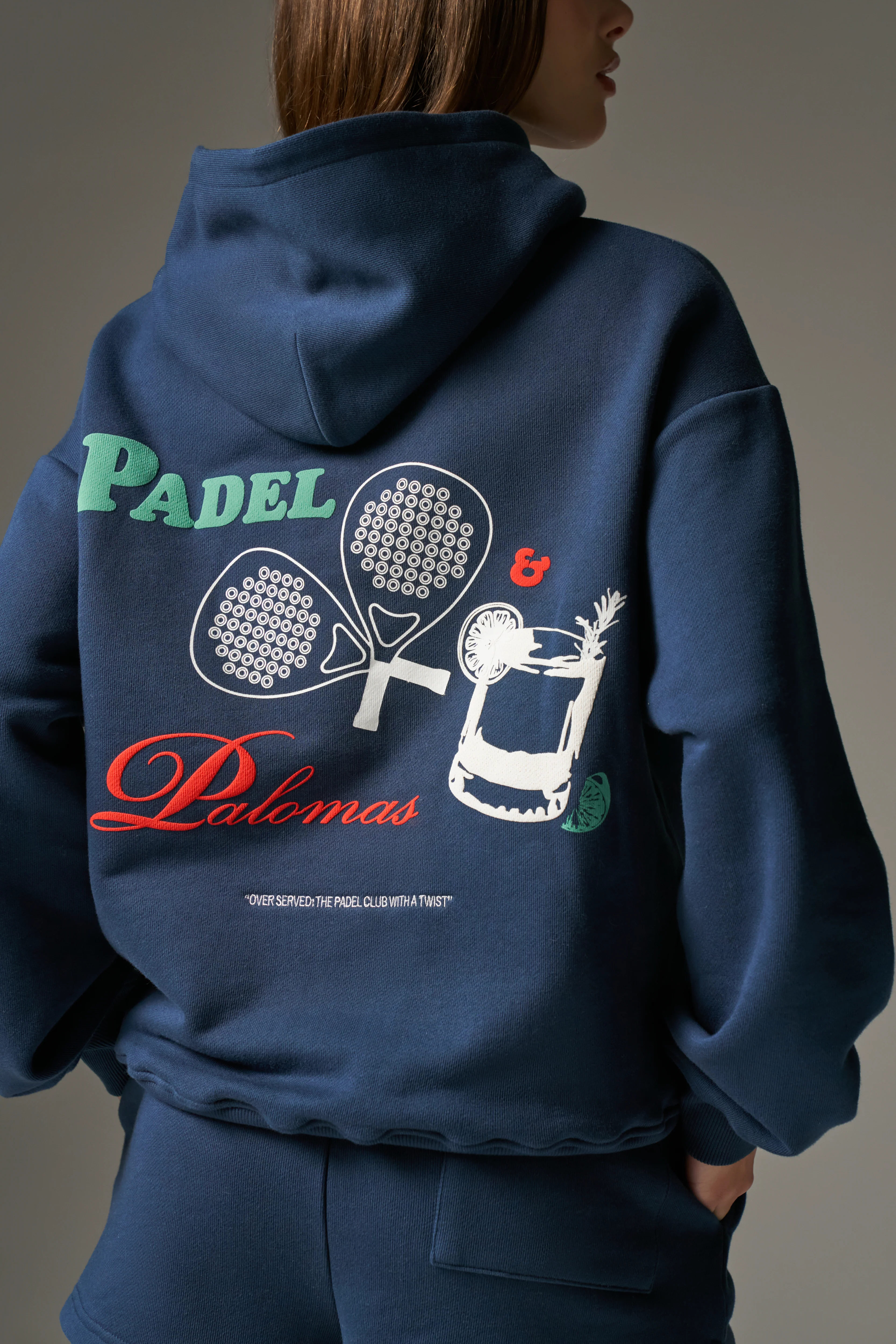 PADEL & PALOMAS OVERSIZED HOODIE - NAVY - Image 3