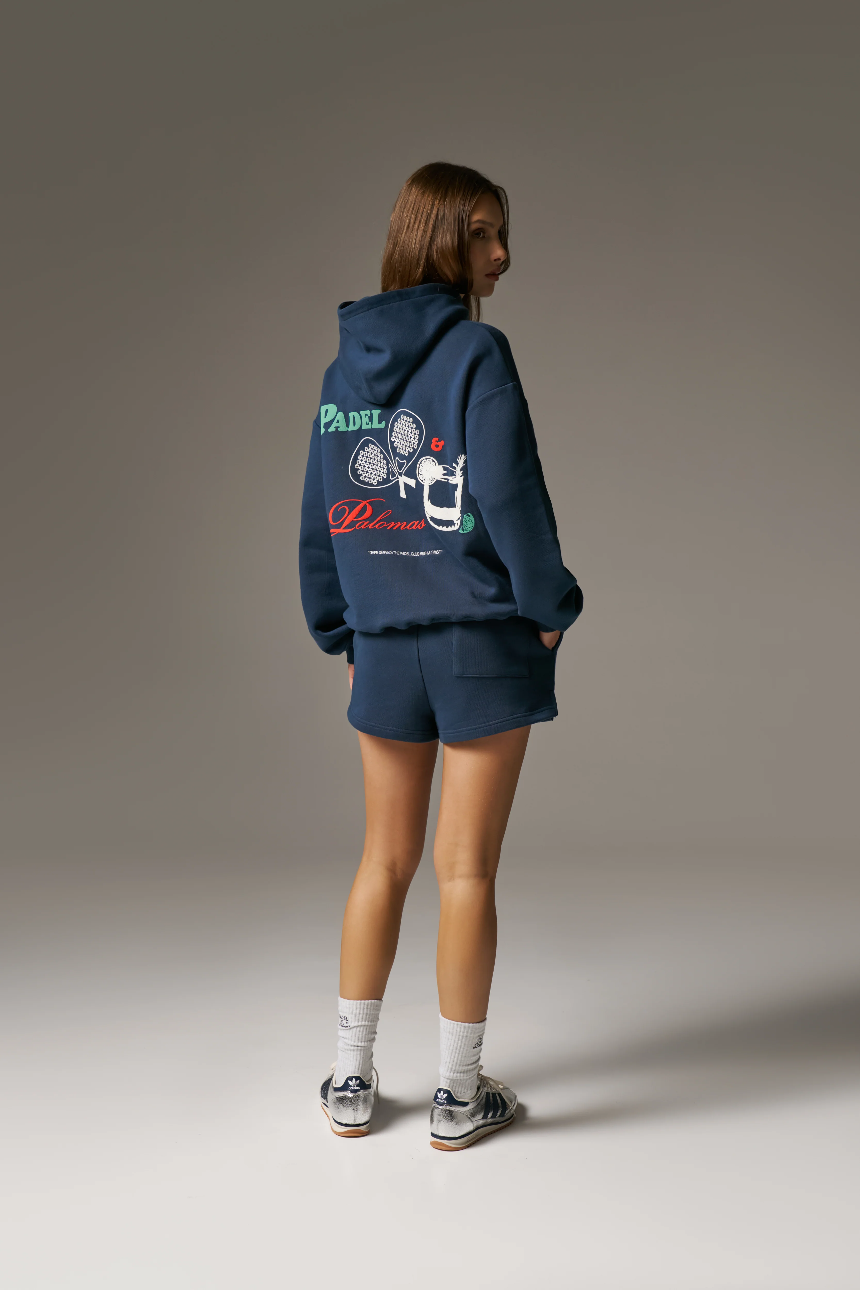 PADEL & PALOMAS OVERSIZED HOODIE - NAVY - Image 4