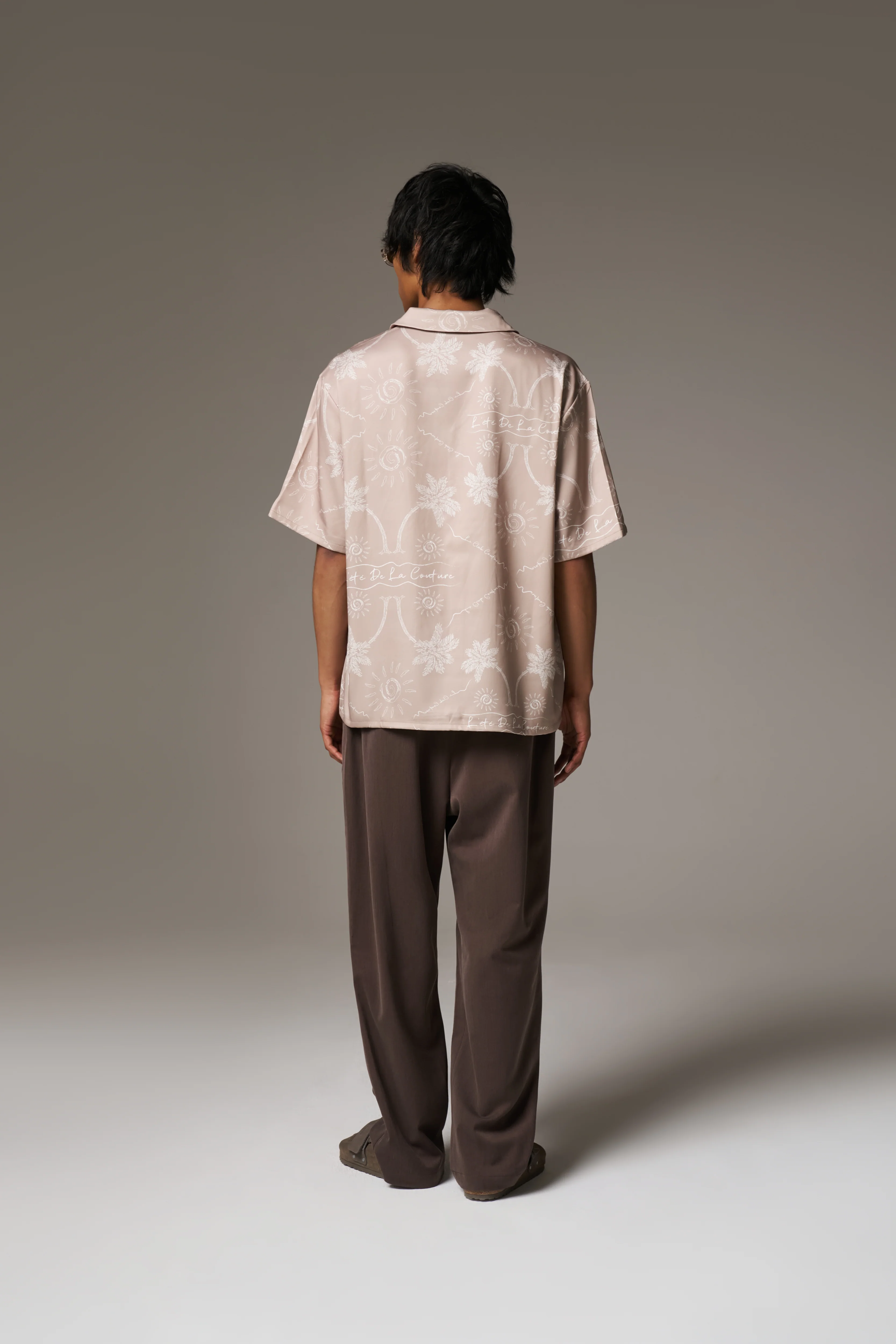 PALM PRINT SHIRT - BEIGE - Image 6