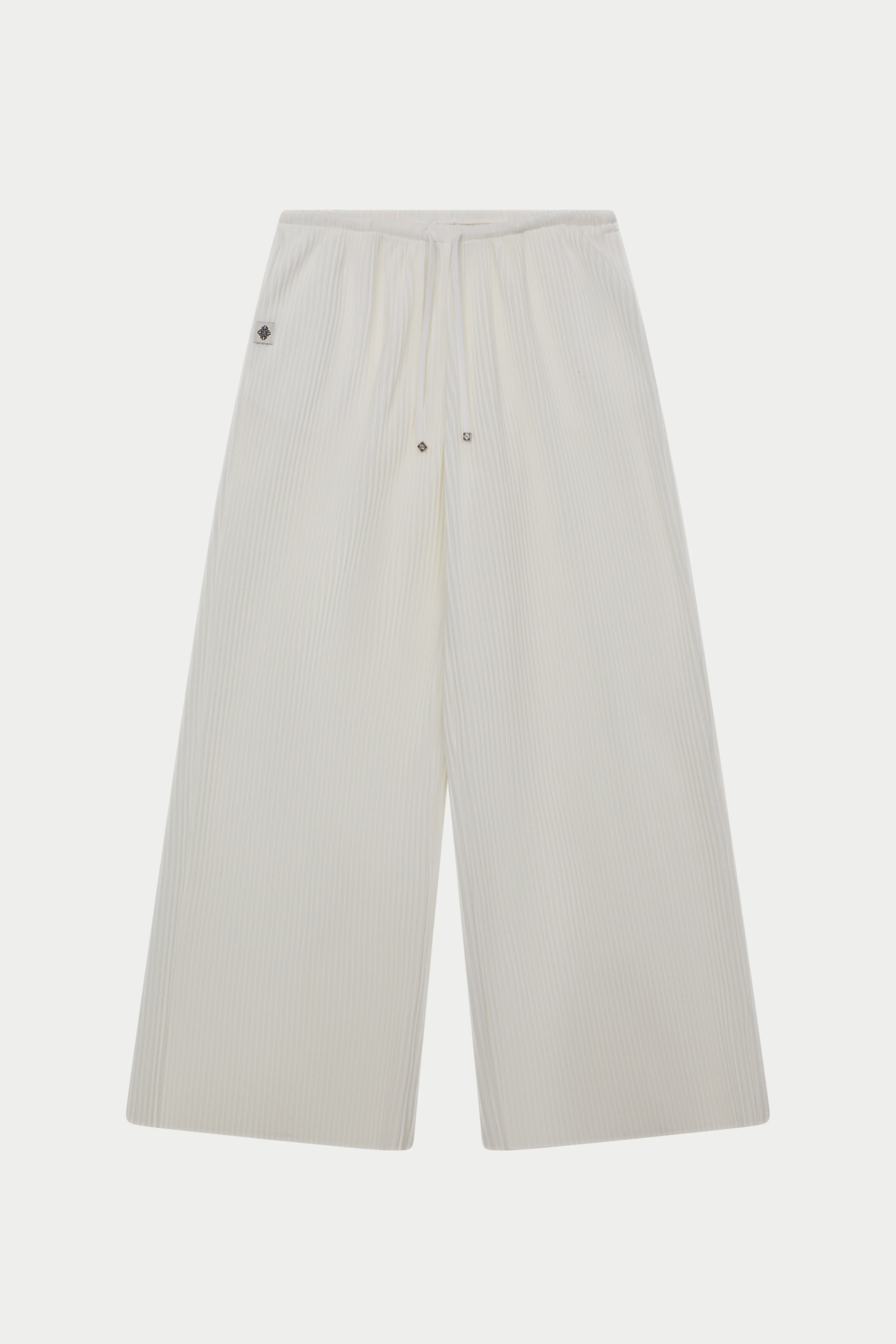 PLISSE TROUSERS - CREAM