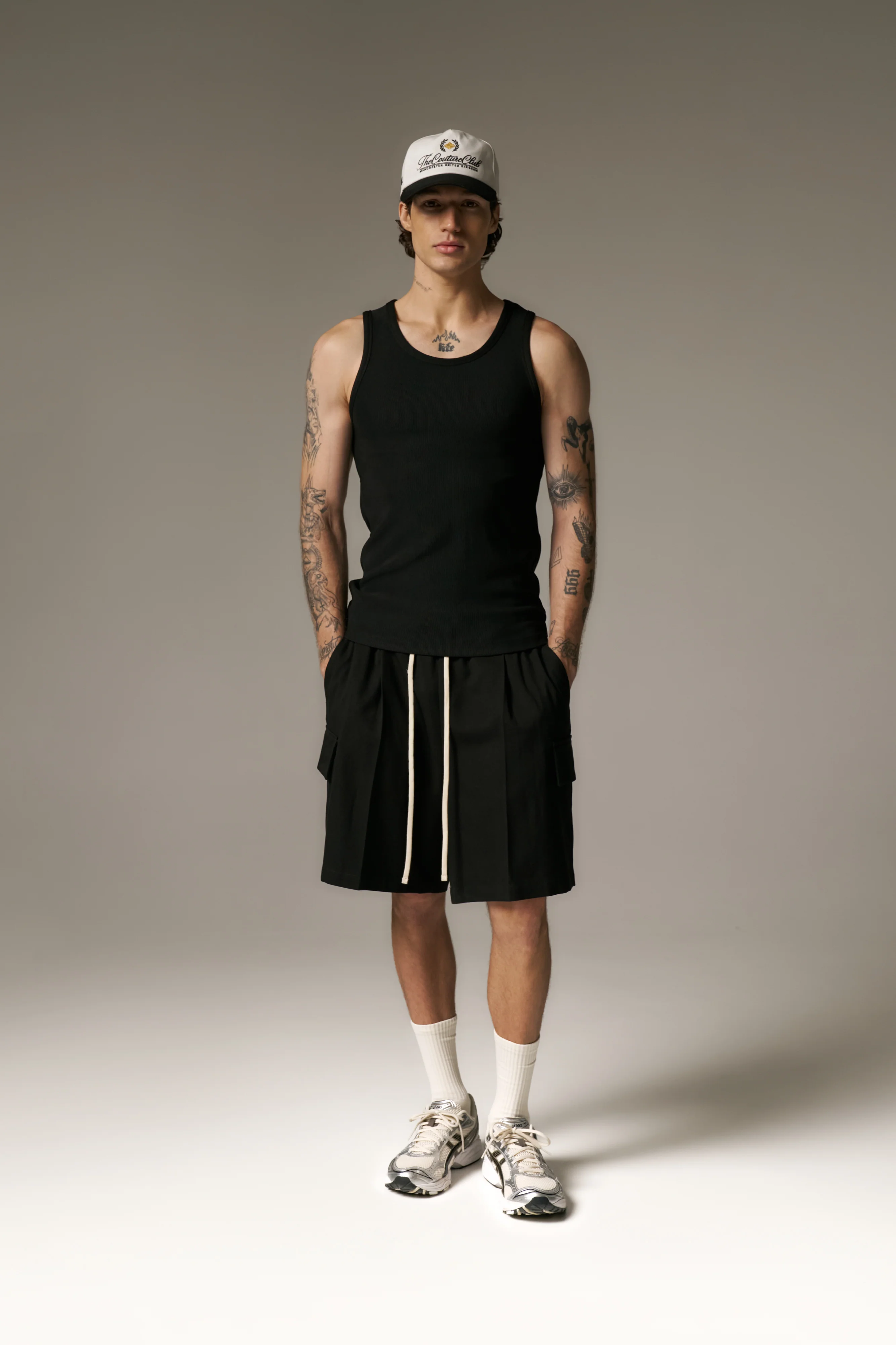 RIBBED VEST - BLACK - Image 3