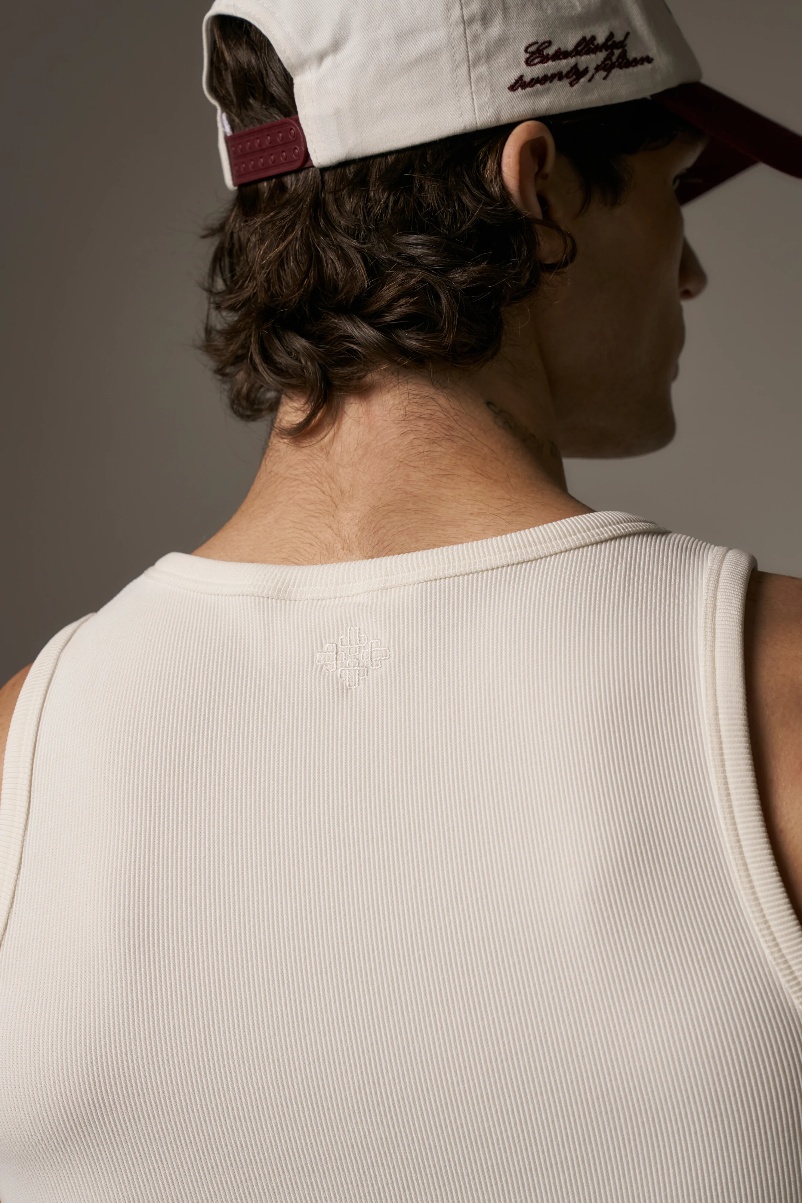 RIBBED VEST - OFF WHITE - Image 5