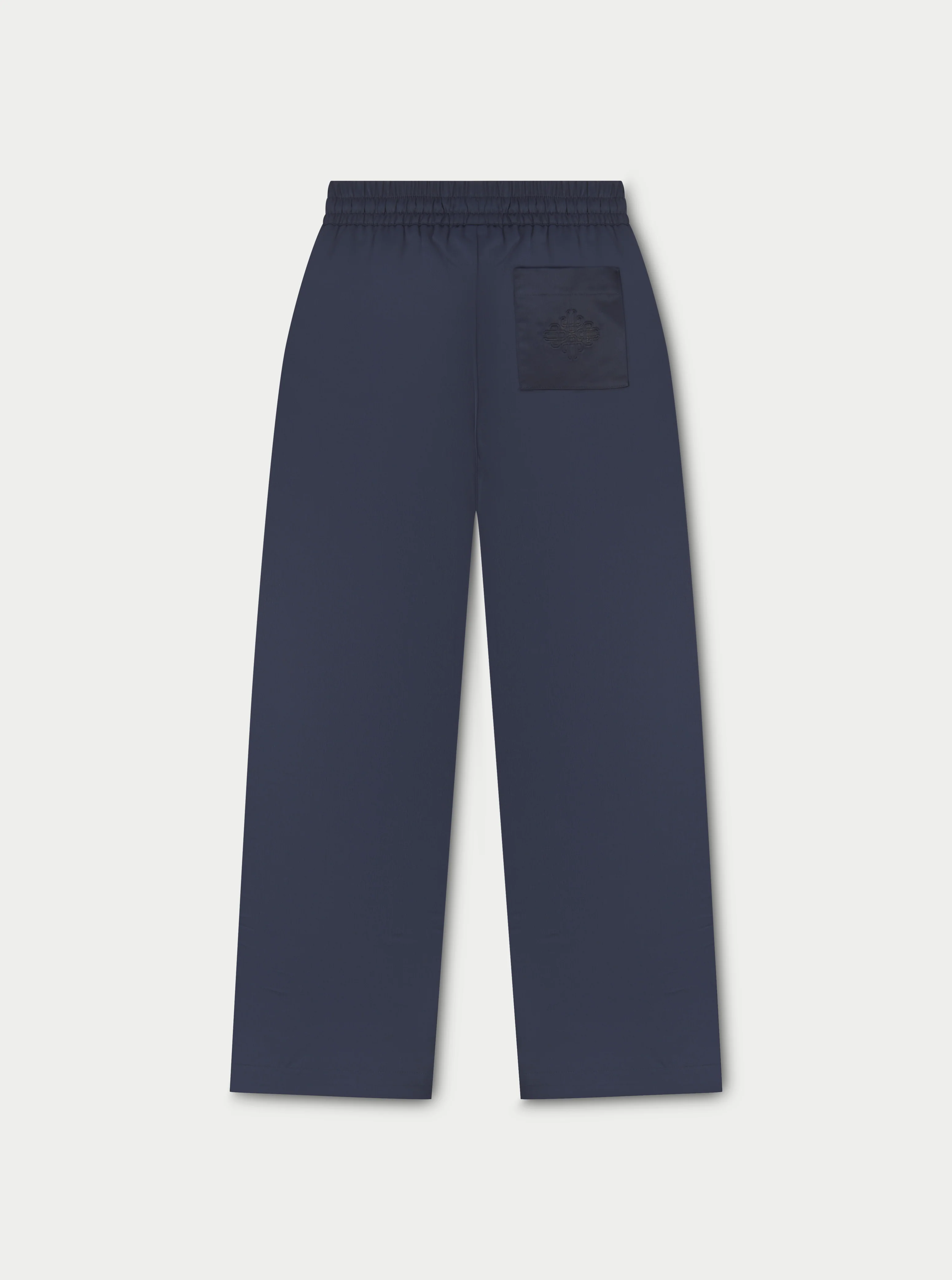 SATIN EMBLEM TROUSERS - NAVY - Image 8