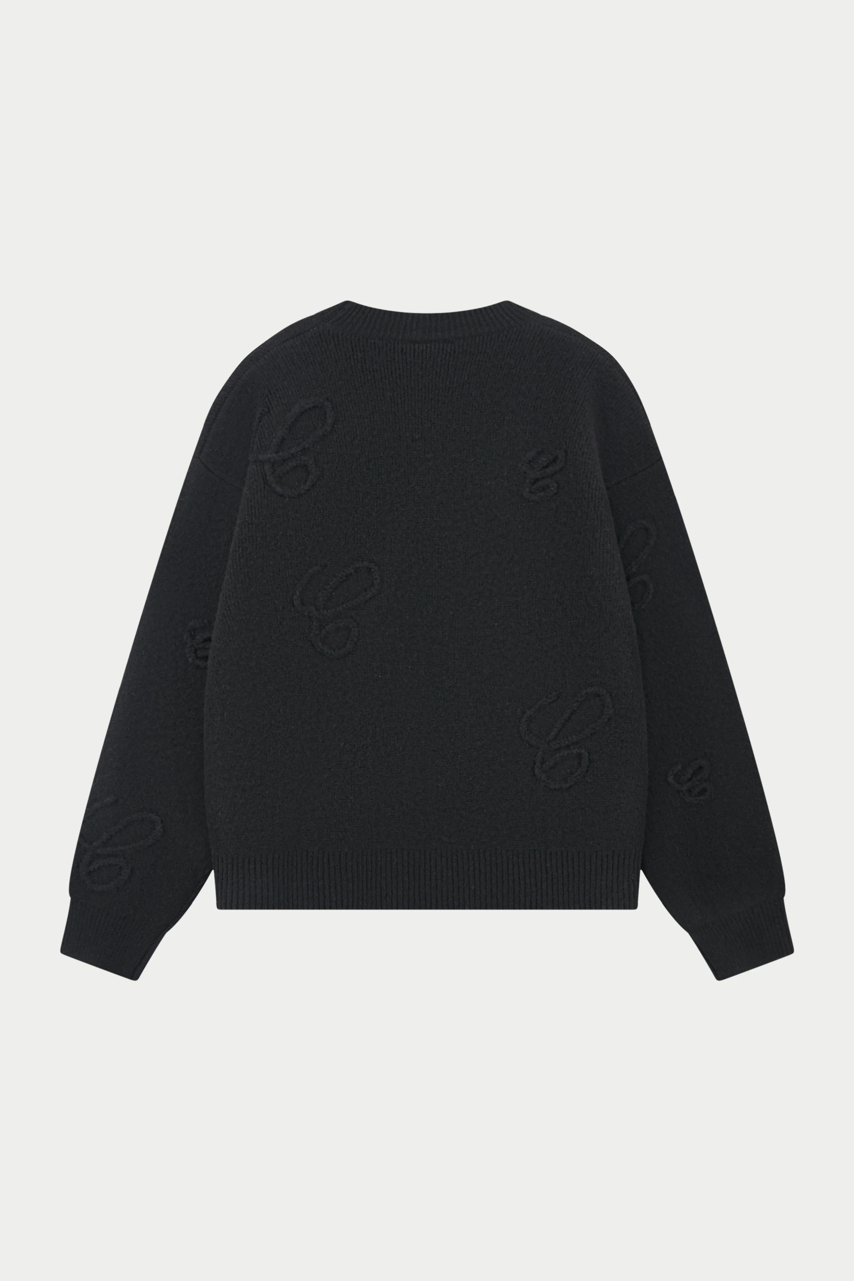 SCRIPT APPLIQUE JUMPER - BLACK - Image 10