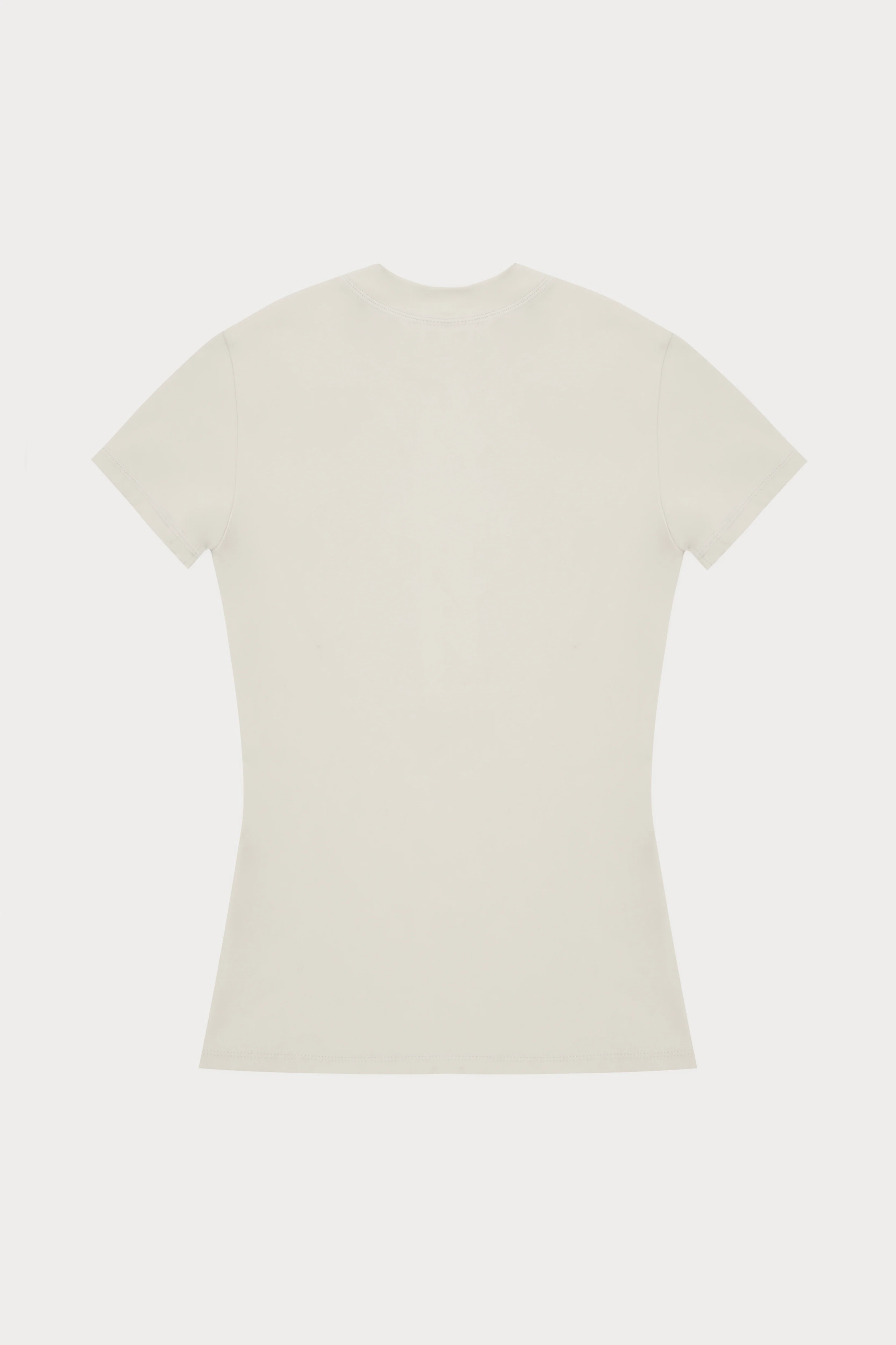 SCULPTING STRETCH EMBLEM BABY TEE - BONE - Image 9