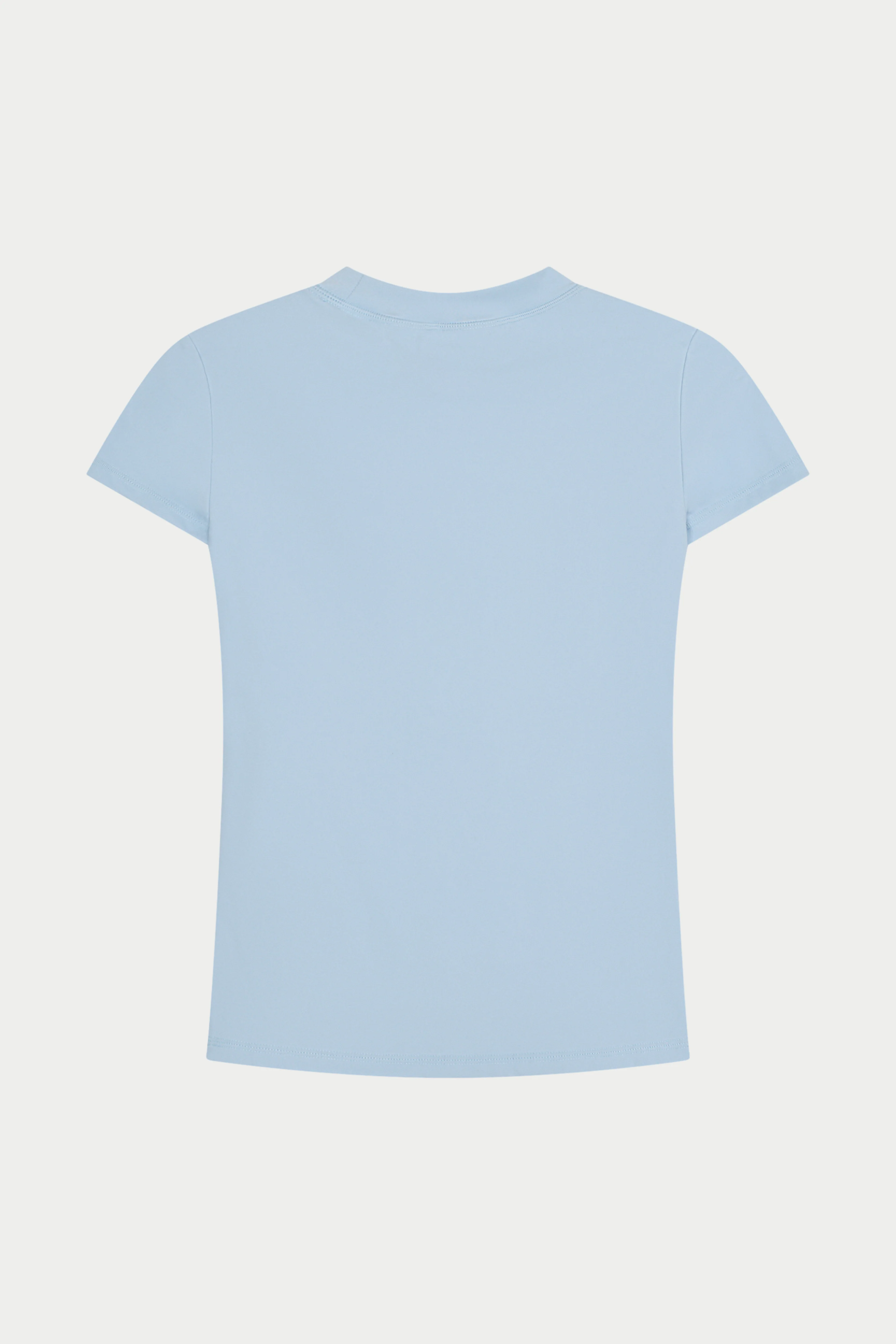 SCULPTING STRETCH EMBLEM BABY TEE - POWDER BLUE - Image 7