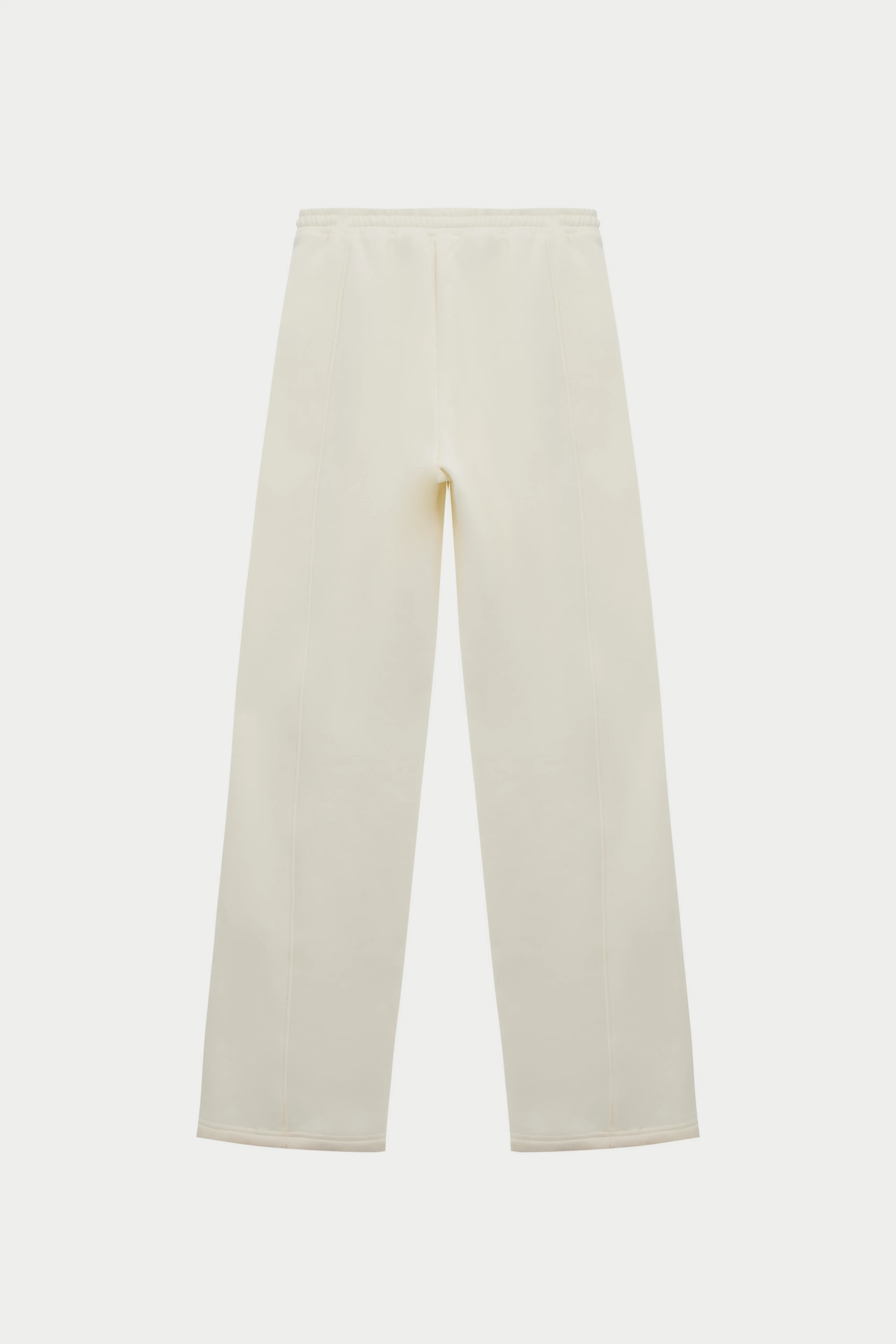 SEAM DETAIL CROSSOVER WAISTBAND JOGGERS - OFF WHITE - Image 8