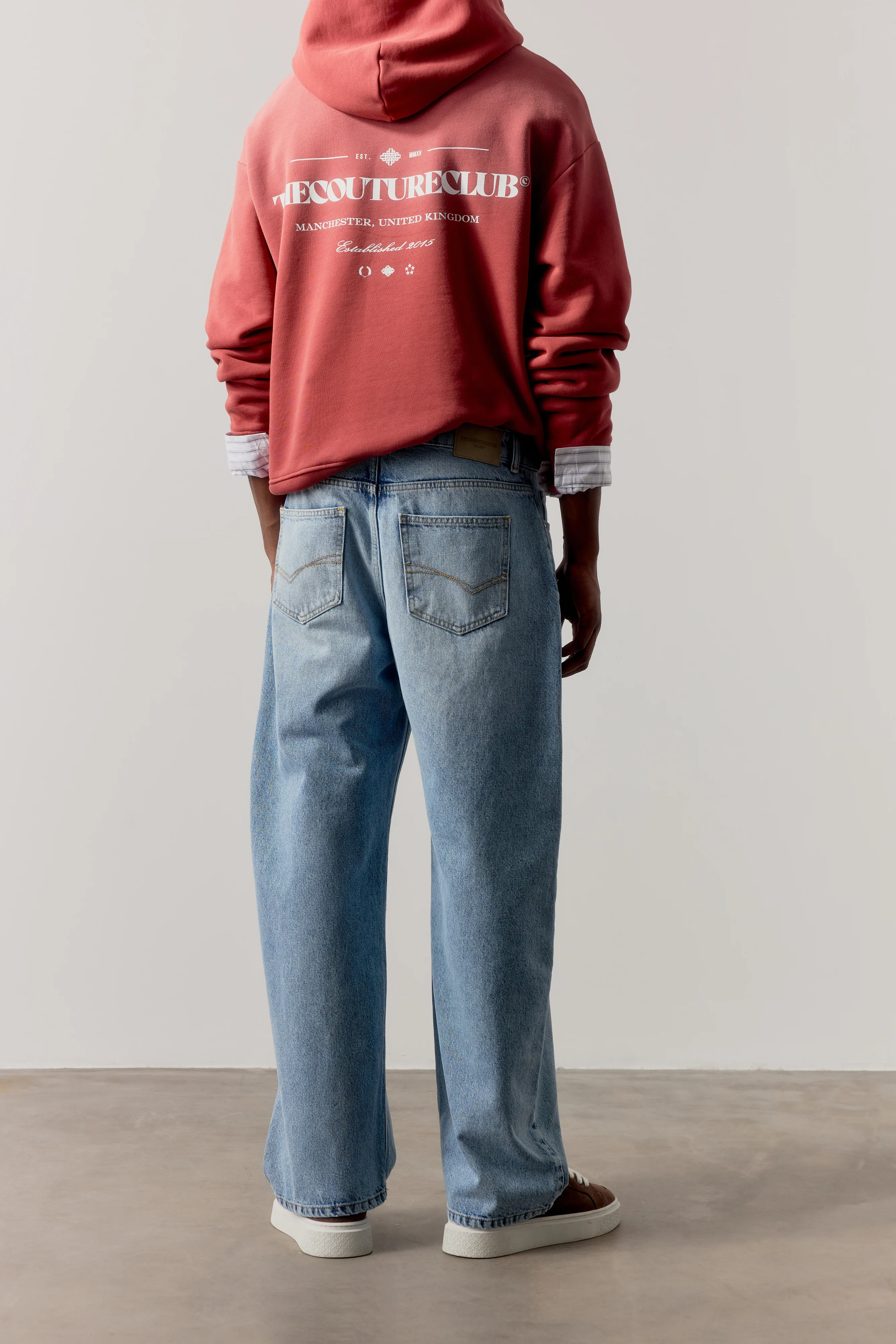 SPRAY WASH COPYRIGHT MULTI GRAPHIC HOODIE - RED - Image 7