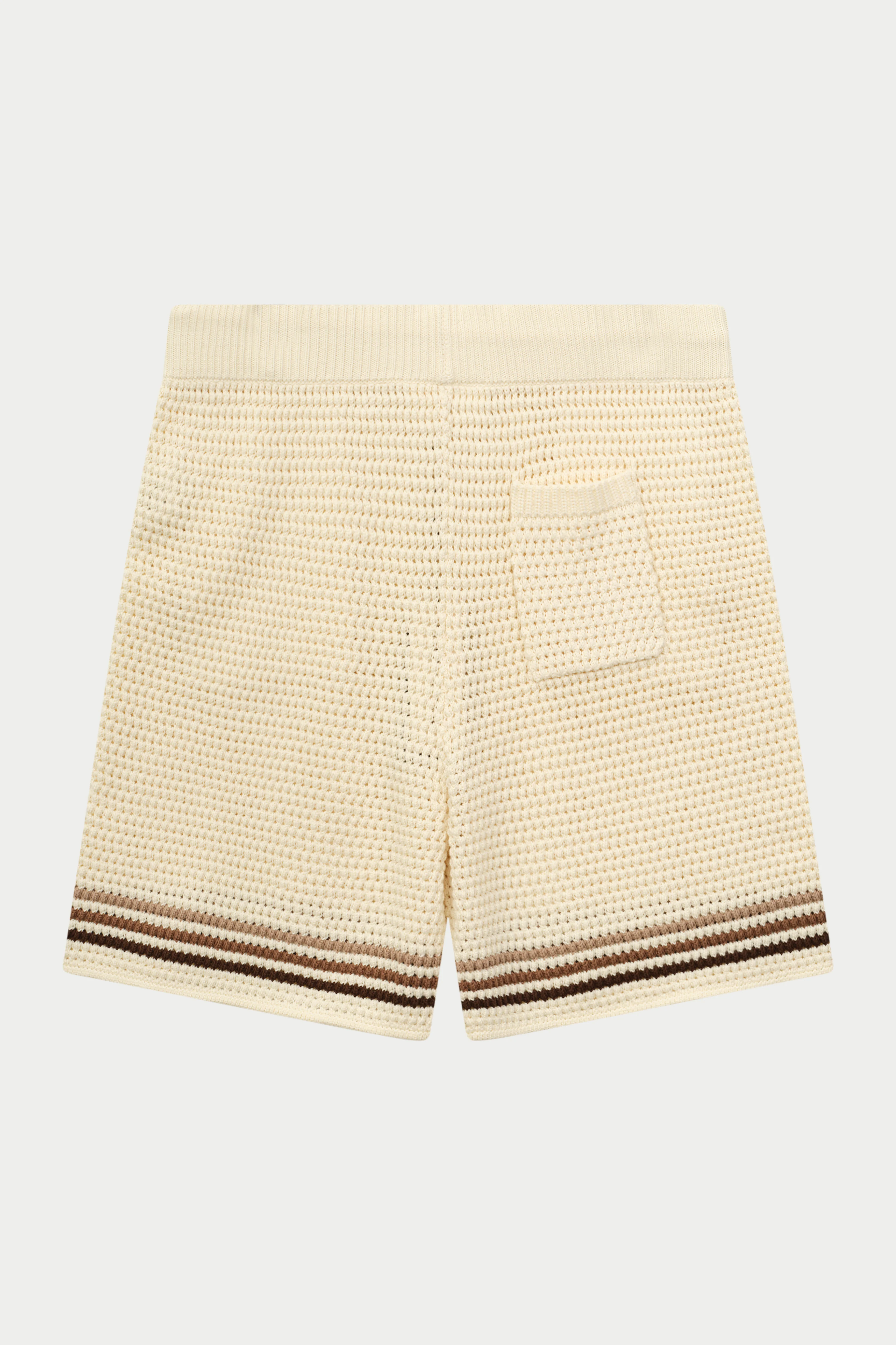 STRIPE CROCHET KNIT SHORTS - OFF WHITE - Image 10