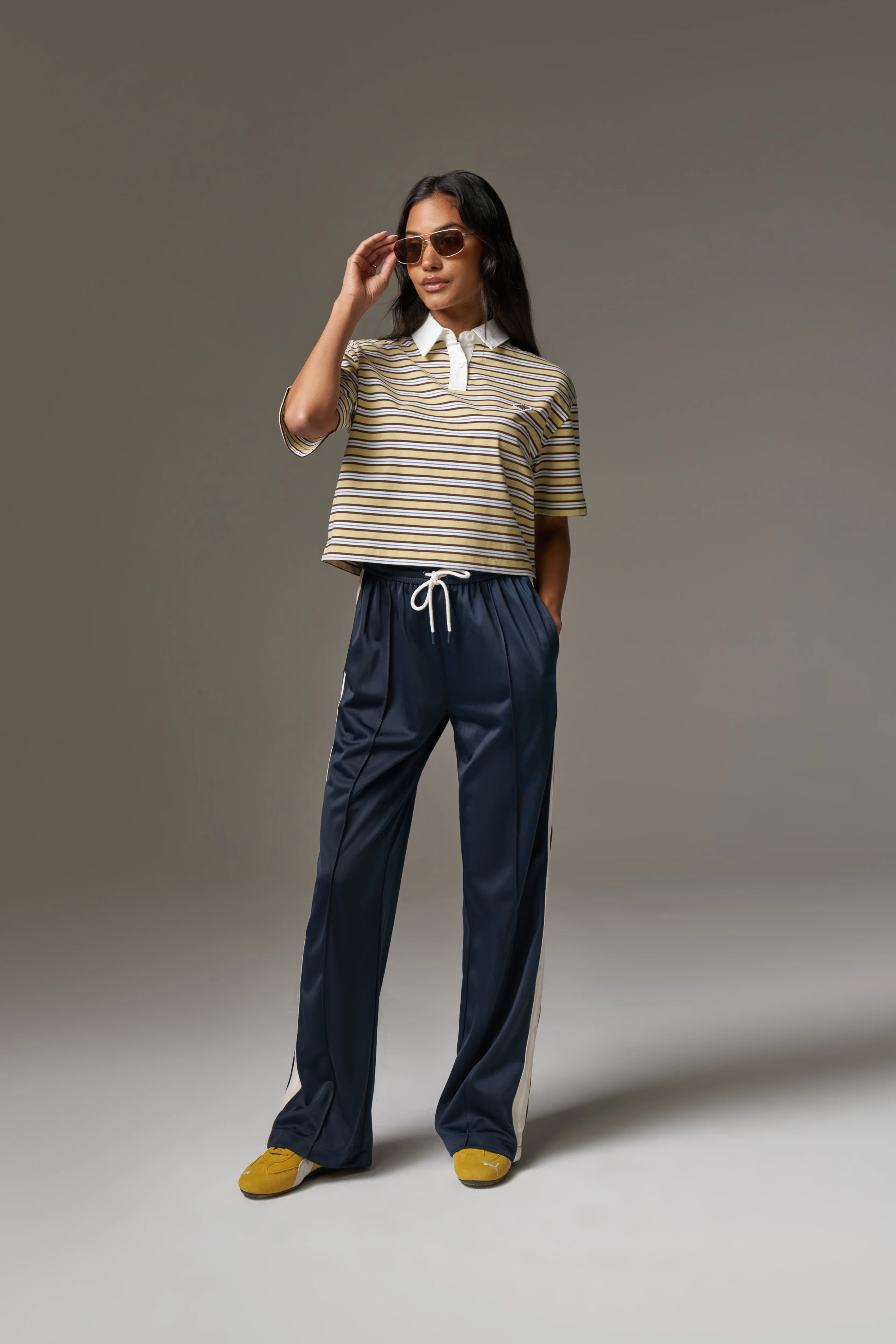 STRIPED POLO TEE - YELLOW - Image 8