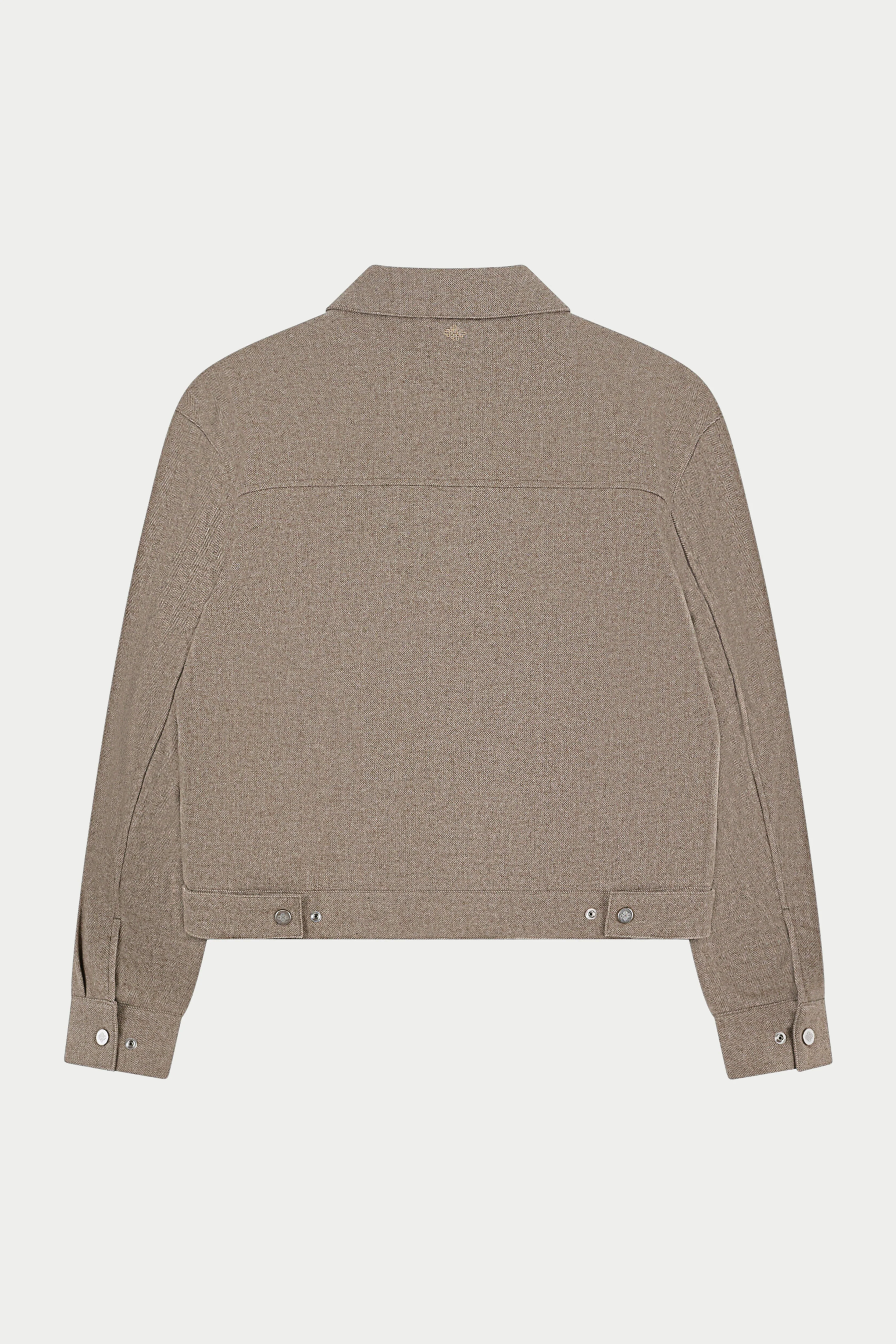 TAILORED HERRINGBONE JACKET - BEIGE - Image 7