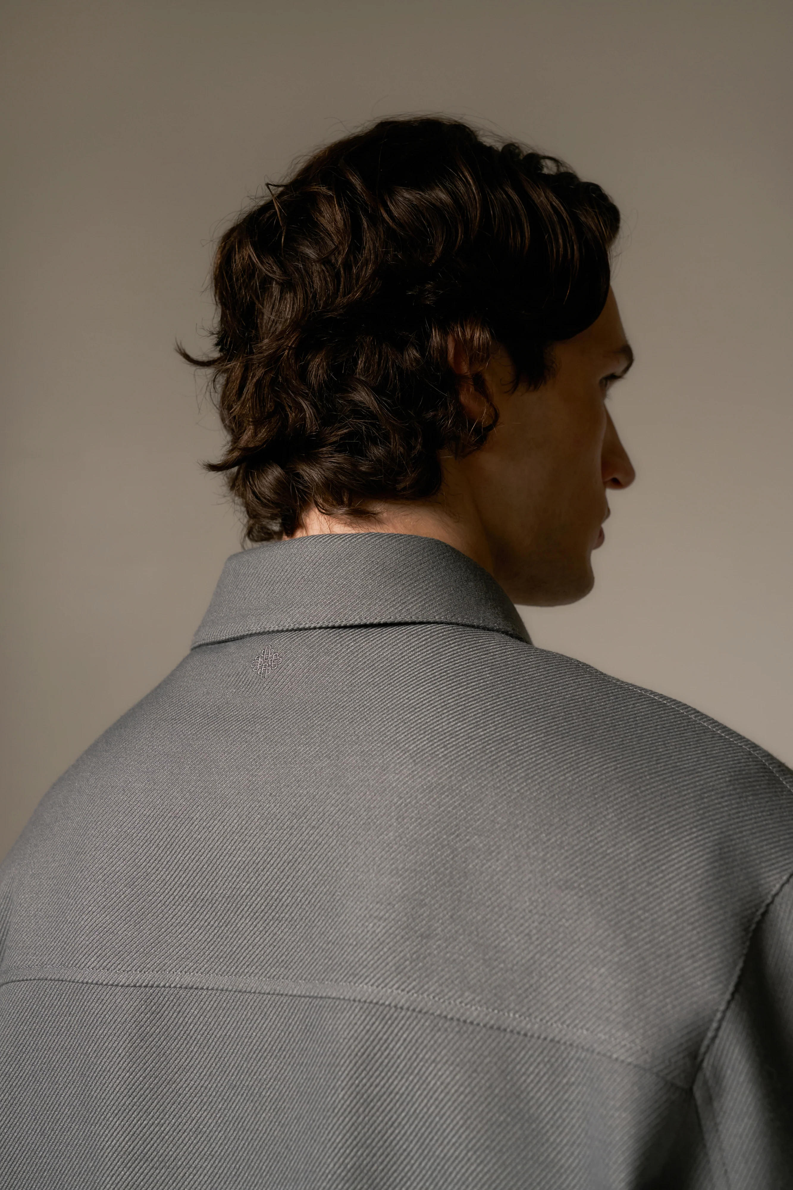 TAILORED WOOL BLEND JACKET - GREY MARL - Image 7