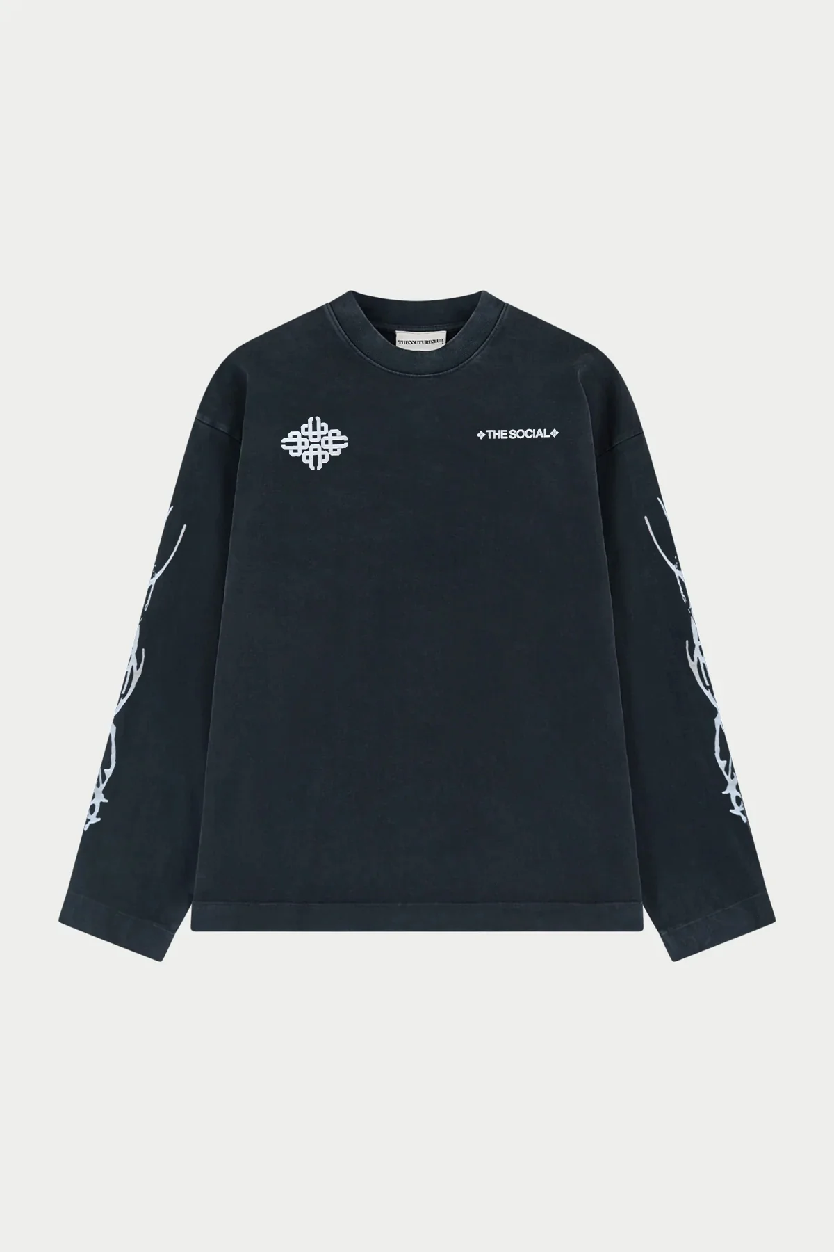 THE SOCIAL X TCC LONG SLEEVE T-SHIRT - GREY - Image 3