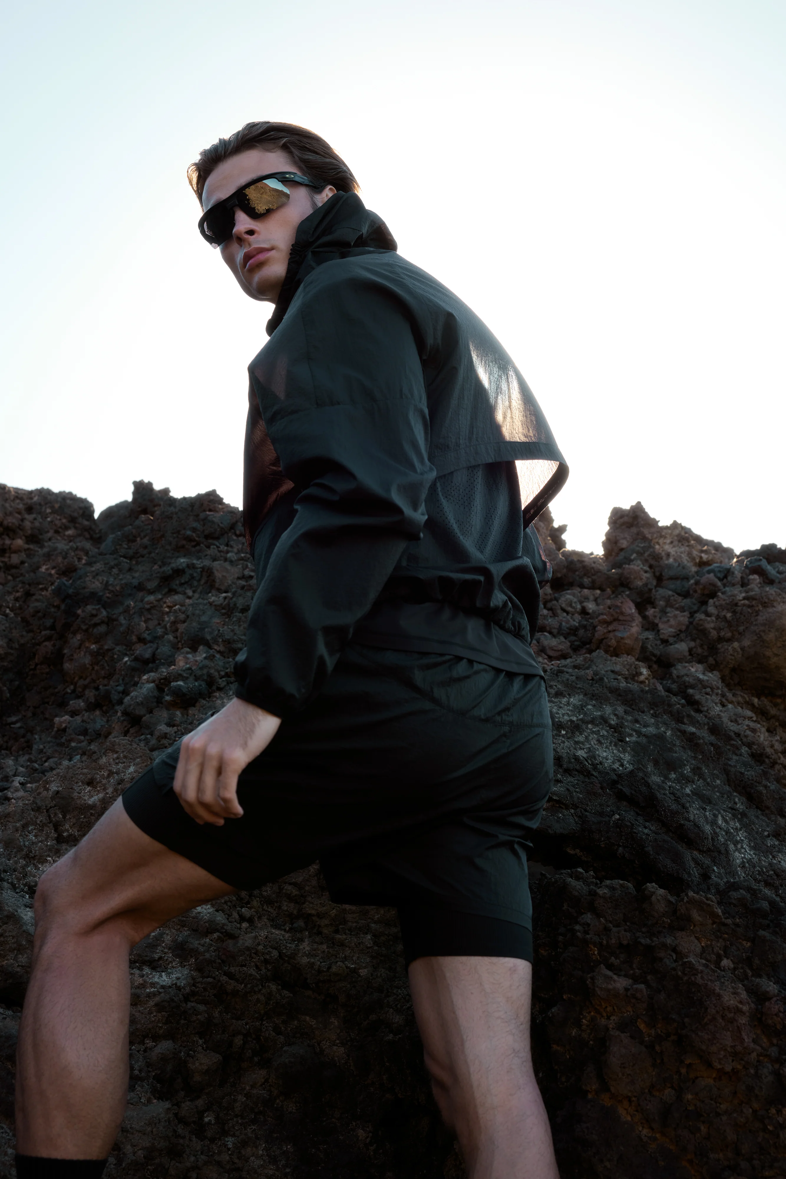 TRANSLUCENT WINDBREAKER - BLACK - Image 4
