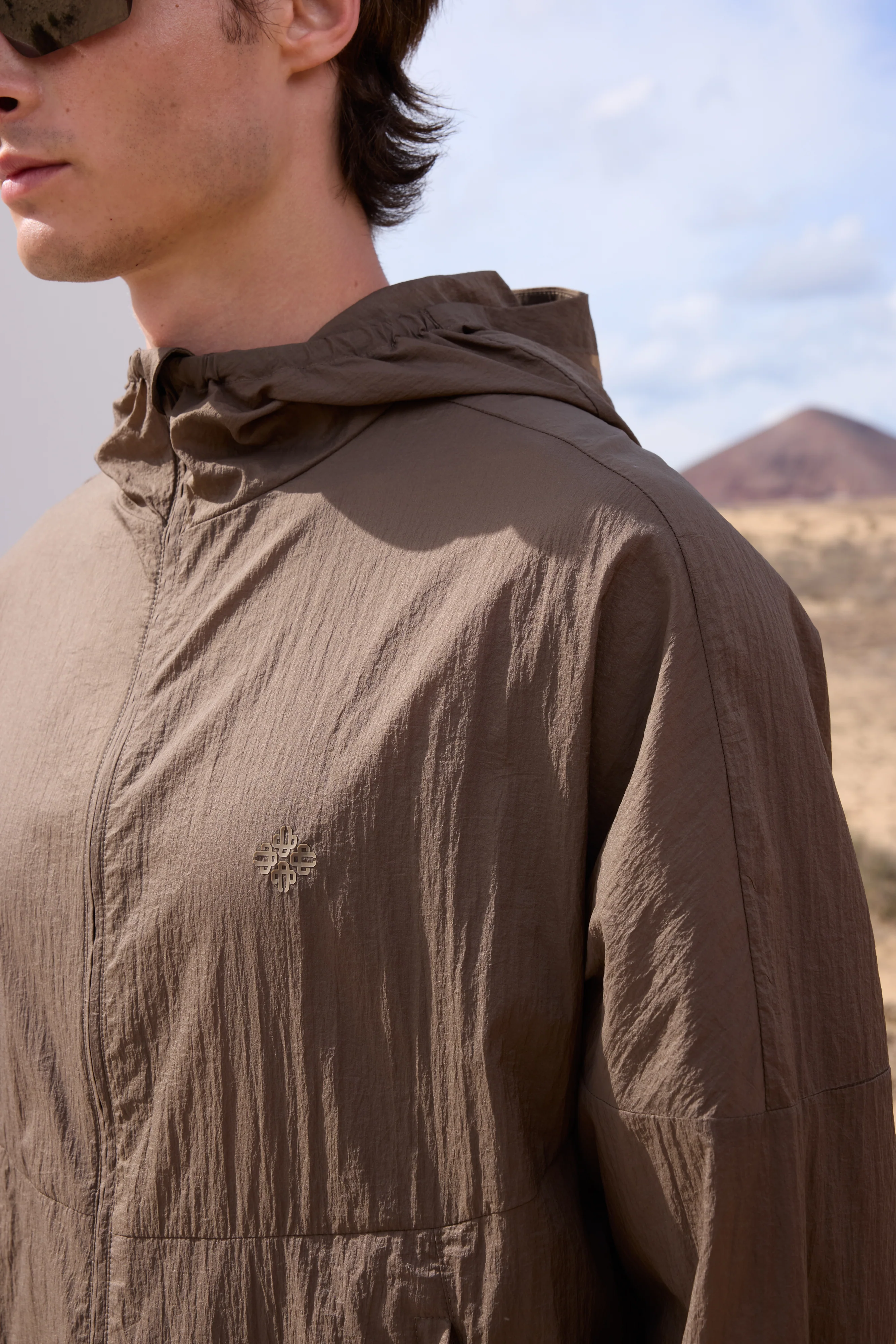 TRANSLUCENT WINDBREAKER - BROWN - Image 7