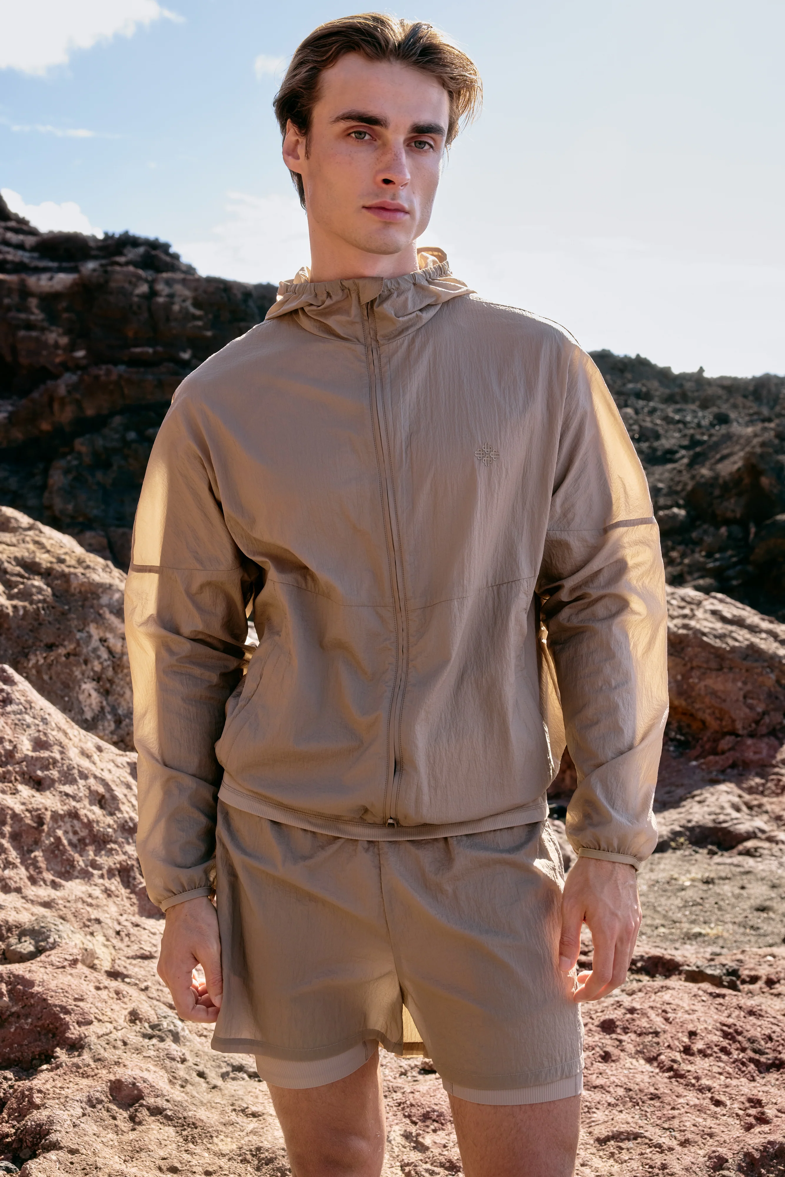 TRANSLUCENT WINDBREAKER - SAND - Image 2