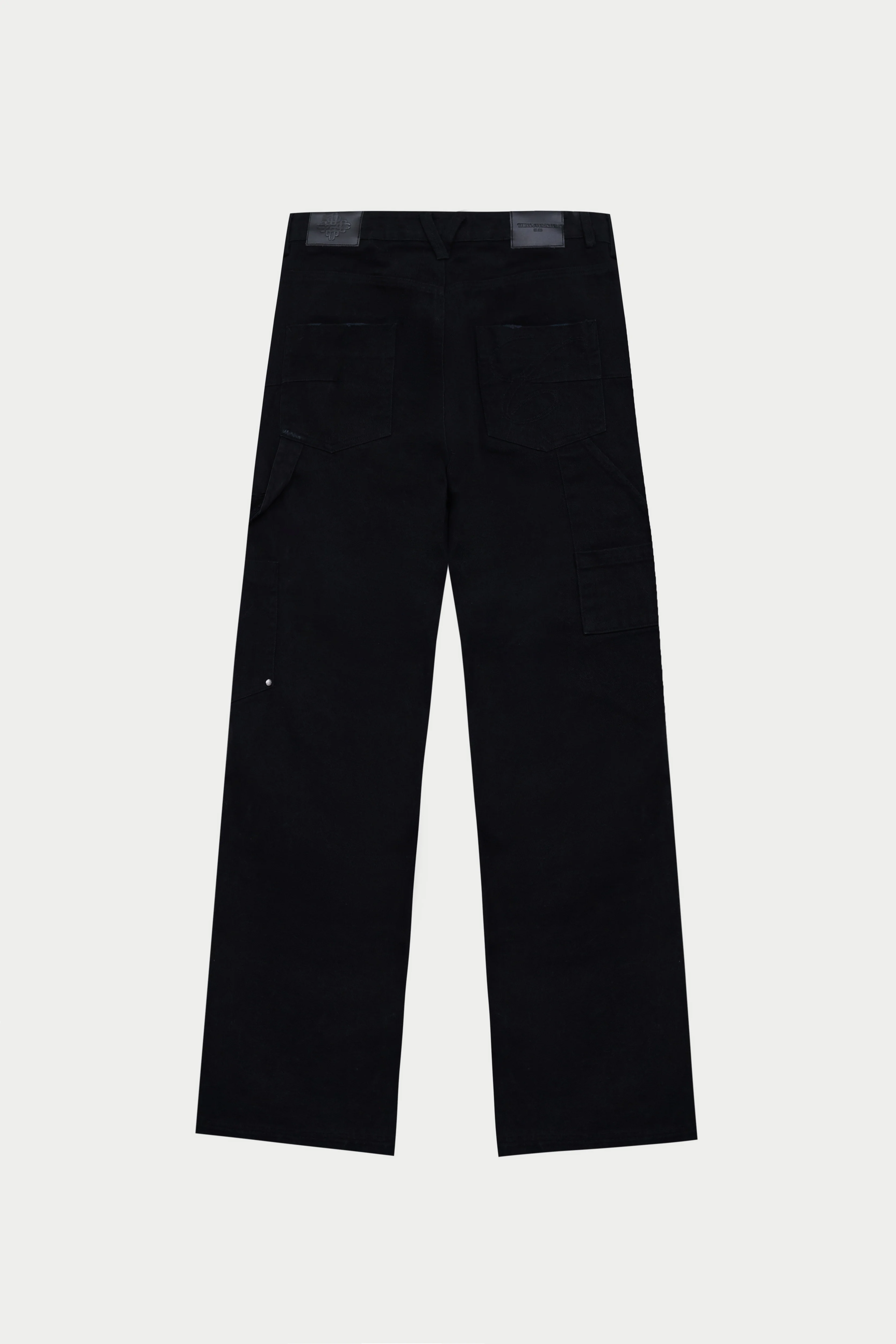 TWILL DOUBLE PATCH TROUSER - WASHED BLACK - Image 11