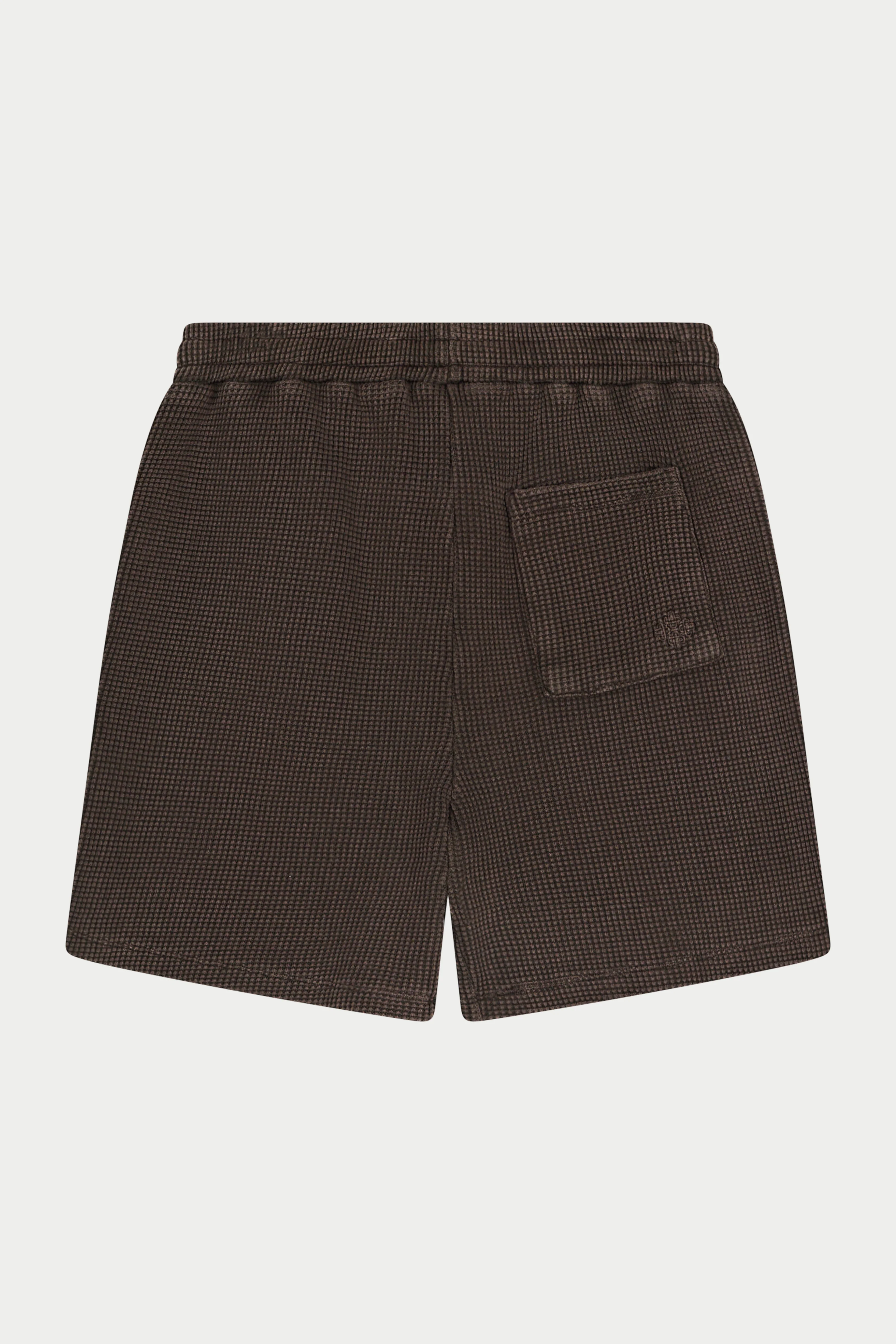 WAFFLE SHORTS - BROWN - Image 7