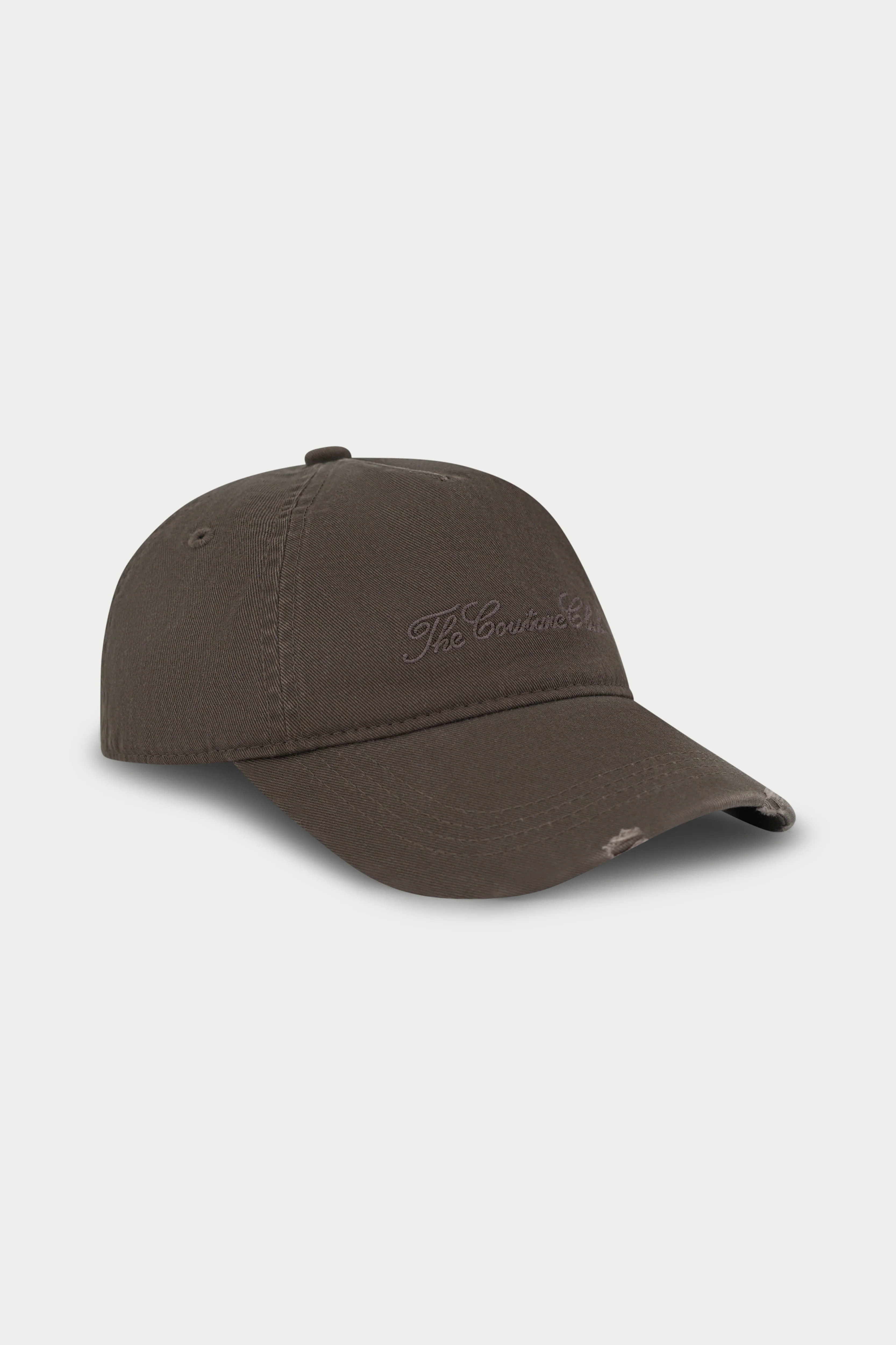 WASHED SCRIPT CAP - BROWN - Image 4