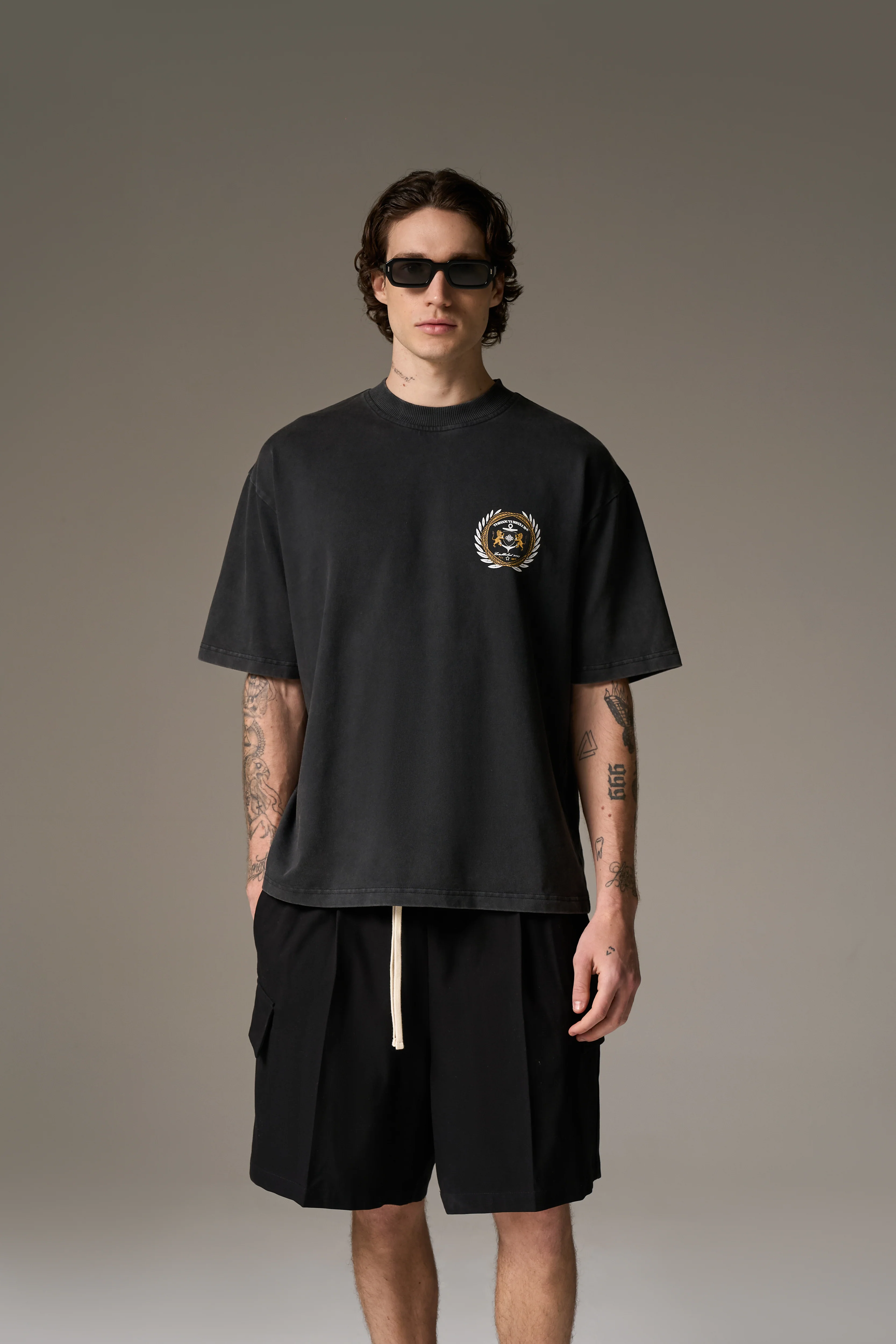 YACHT CLUB GRAPHIC T-SHIRT - WASHED BLACK - Image 4